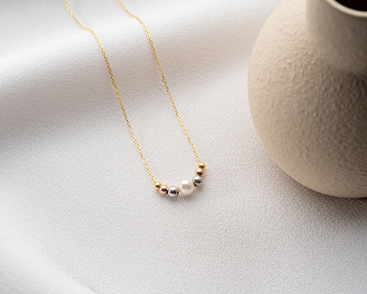 925 ayar papatya silver dorica ay taşı kolye<ay taşı,özel kolye<rose,gold,rodaj>