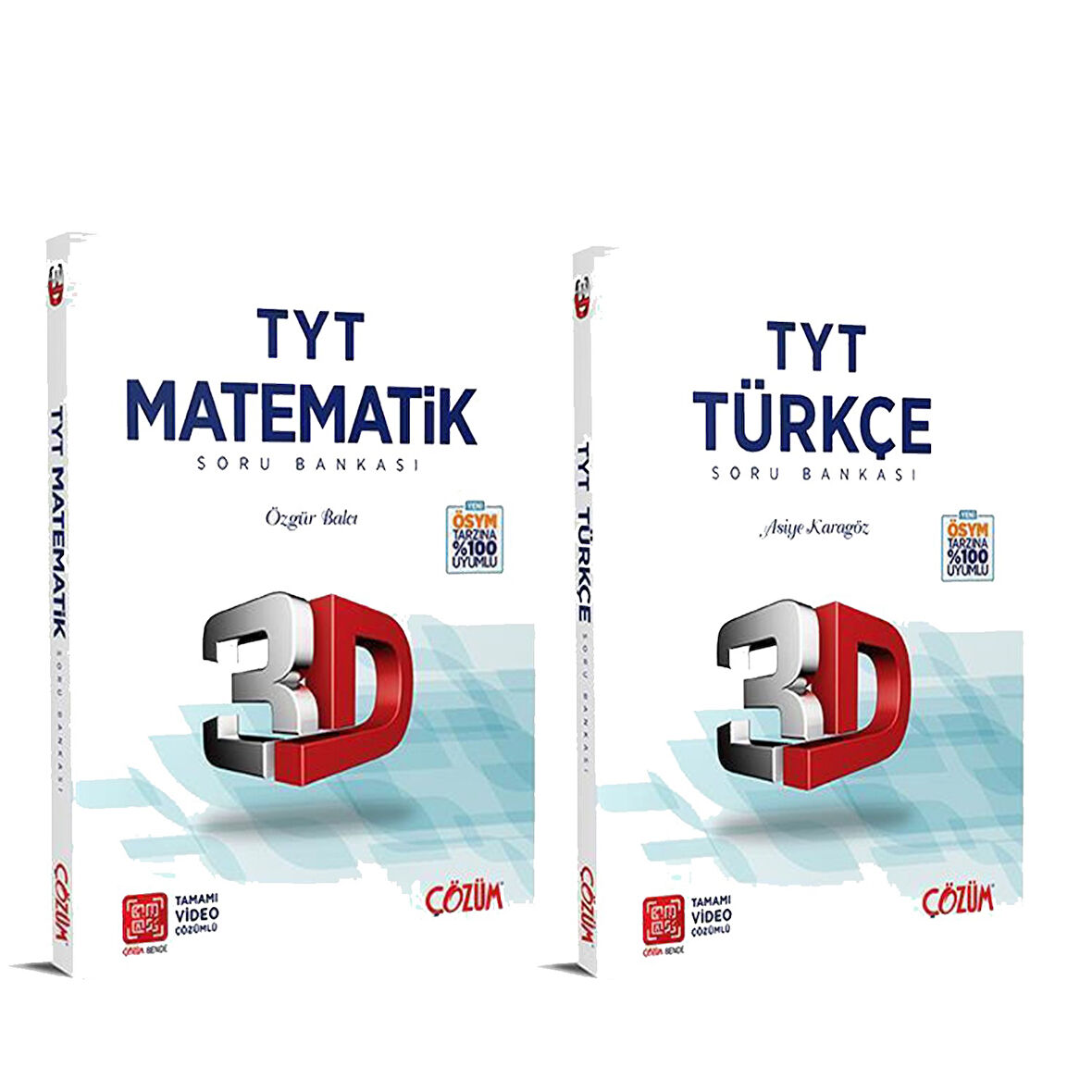 3D Yayınları TYT Matematik ve Türkçe Soru Bankası Seti 2 Kitap