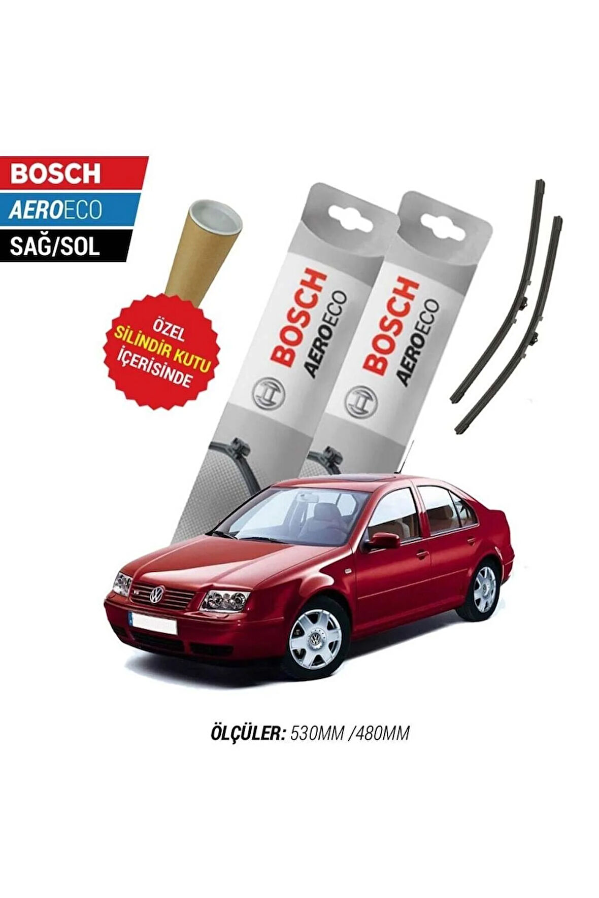 VOLKSWAGEN BORA 1998 SİLECEK TAKIMI BOSCH AERO-ECO SERİSİ
