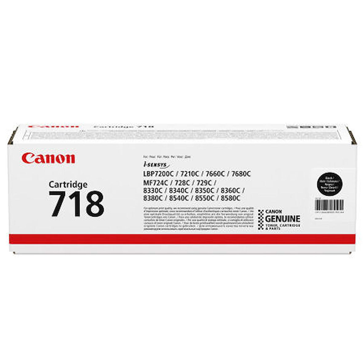Canon İ-Sensys MF-8580Cdw / CRG-718 Orjinal Siyah Toner 3.400 Sayfa