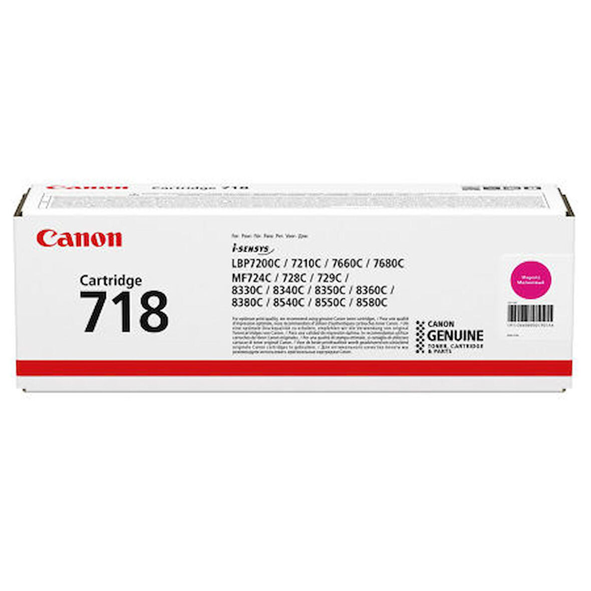 Canon İ-Sensys MF-728Cdw / CRG-718 Orjinal Kırmızı Toner 2.900 Sayfa