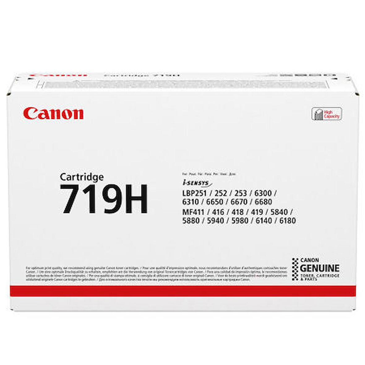 Canon İ-Sensys LBP-253x / CRG-719H Orjinal Siyah Toner 6.500 Sayfa