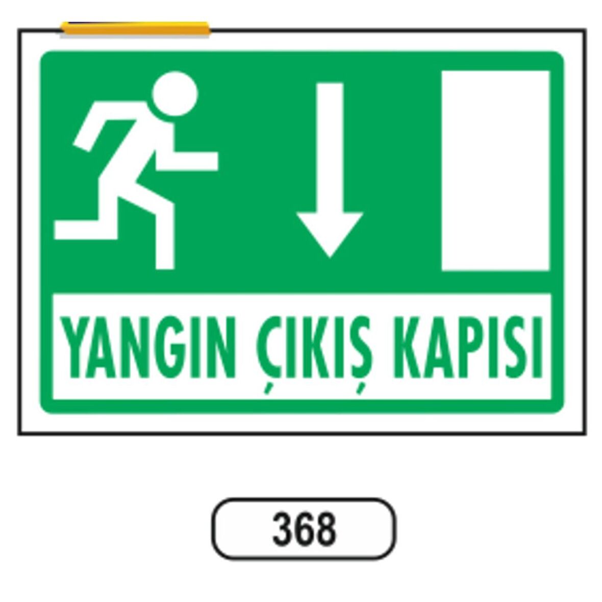 Yangın Çıkış Kapısı Yön Levhası