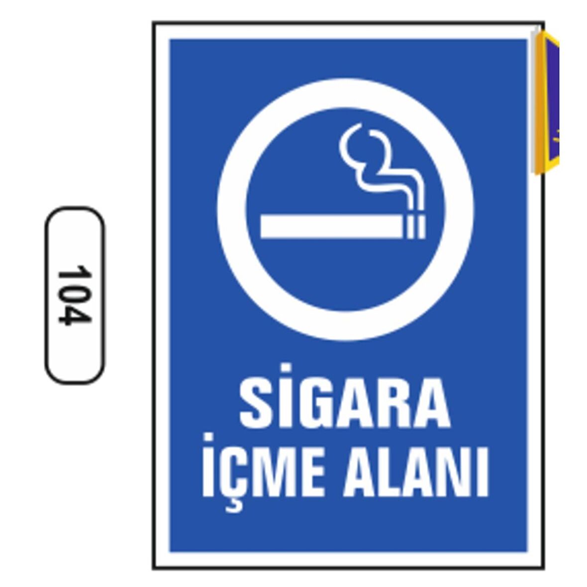 Sigara Içme Alanı Uyarı Ikaz Levhası (497379116)