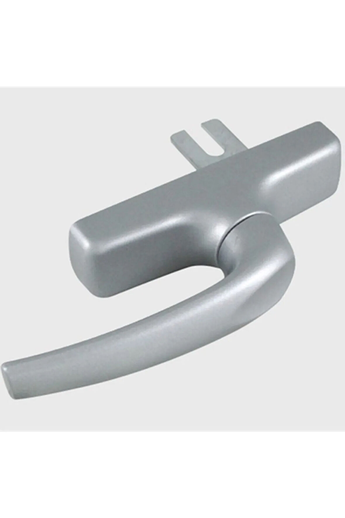 Aluminyum Eksenel Pencere Kolu Çatal Tek Dilli Gri