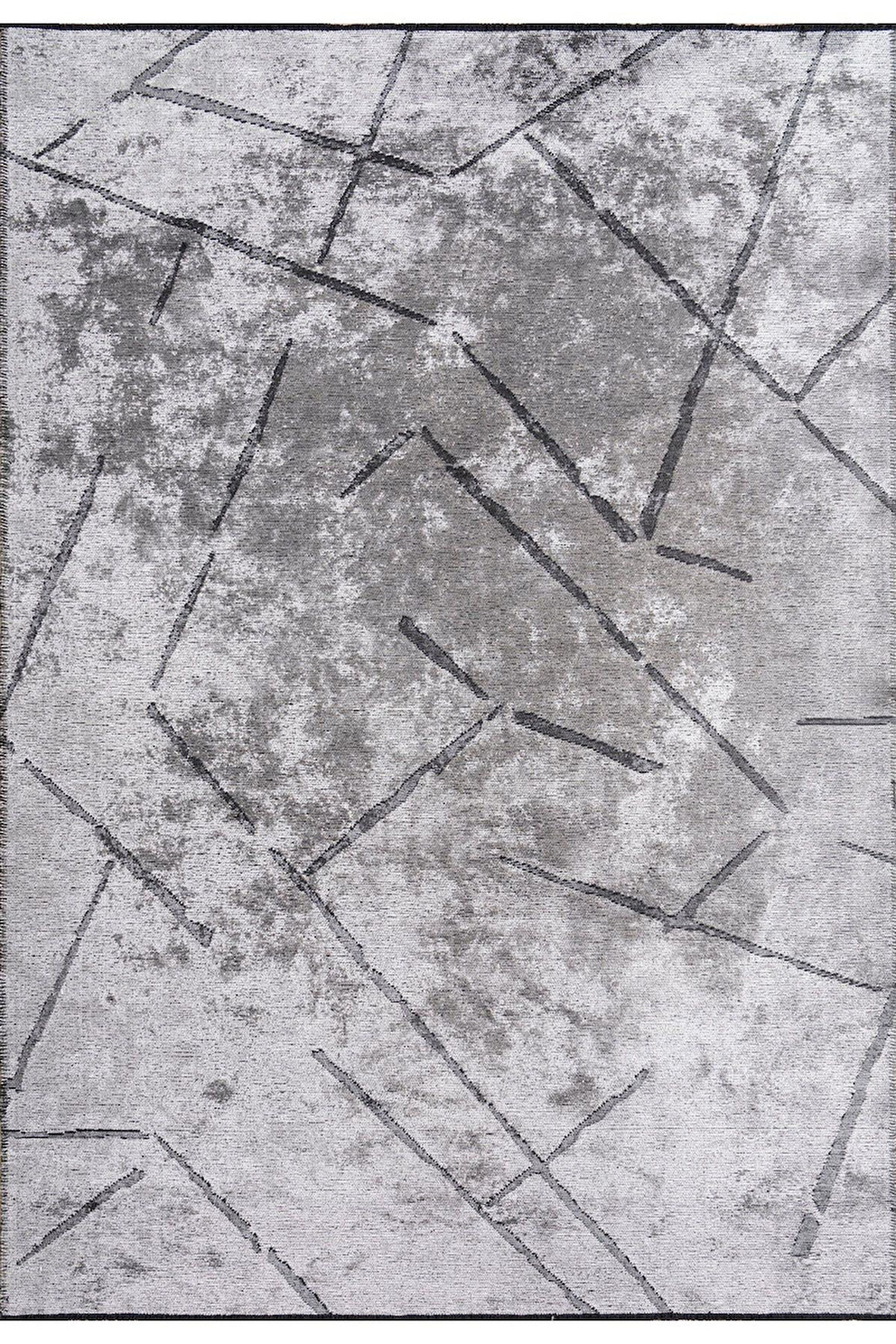 Pierre Cardin Azur UZ02B Gri Antrasit Pamuk Akrilik Yumuşak Dokulu Modern Kilim Halı