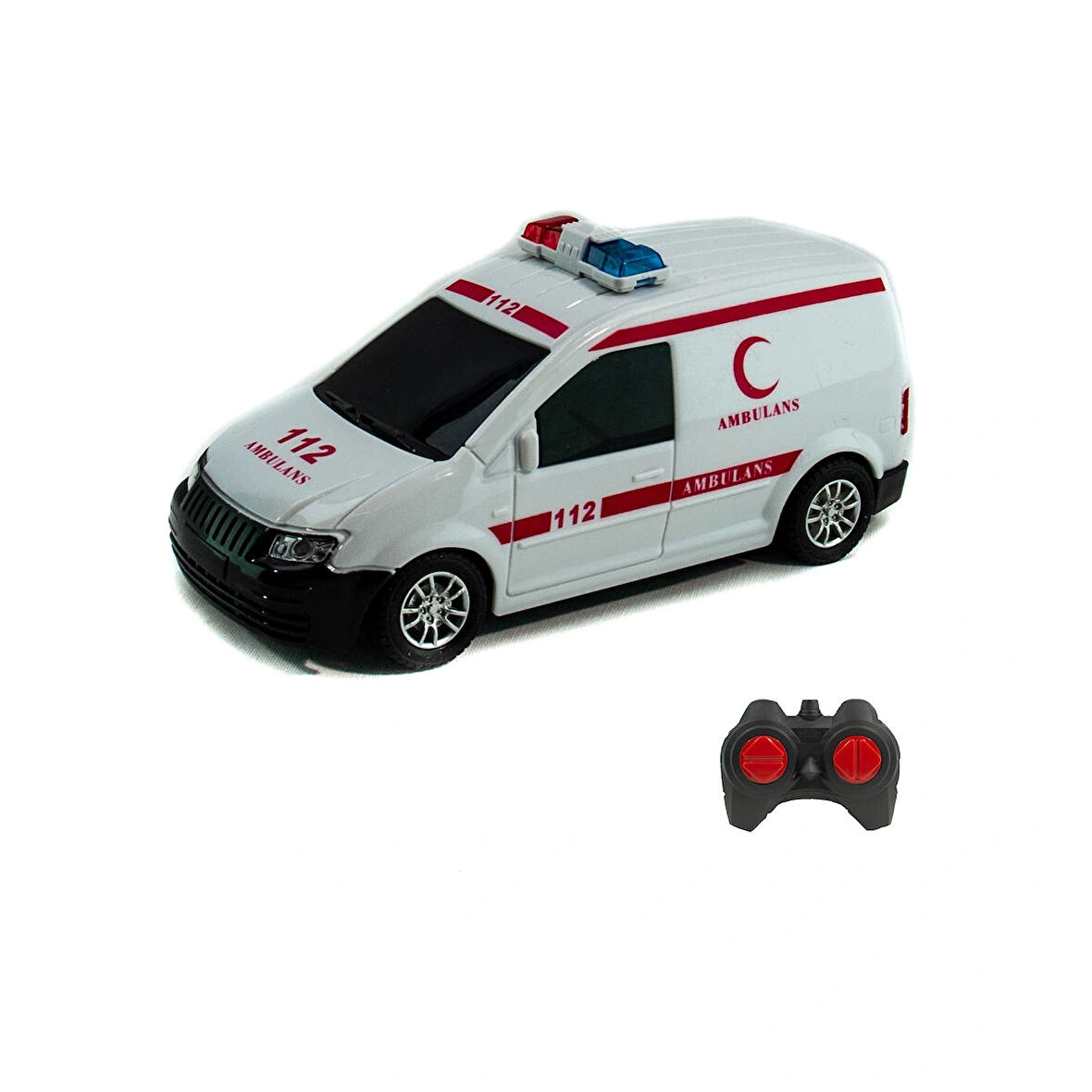 UZAKTAN KUMANDALI FULL FONK. AMBULANS 1:20 ÖLÇEK CADDY