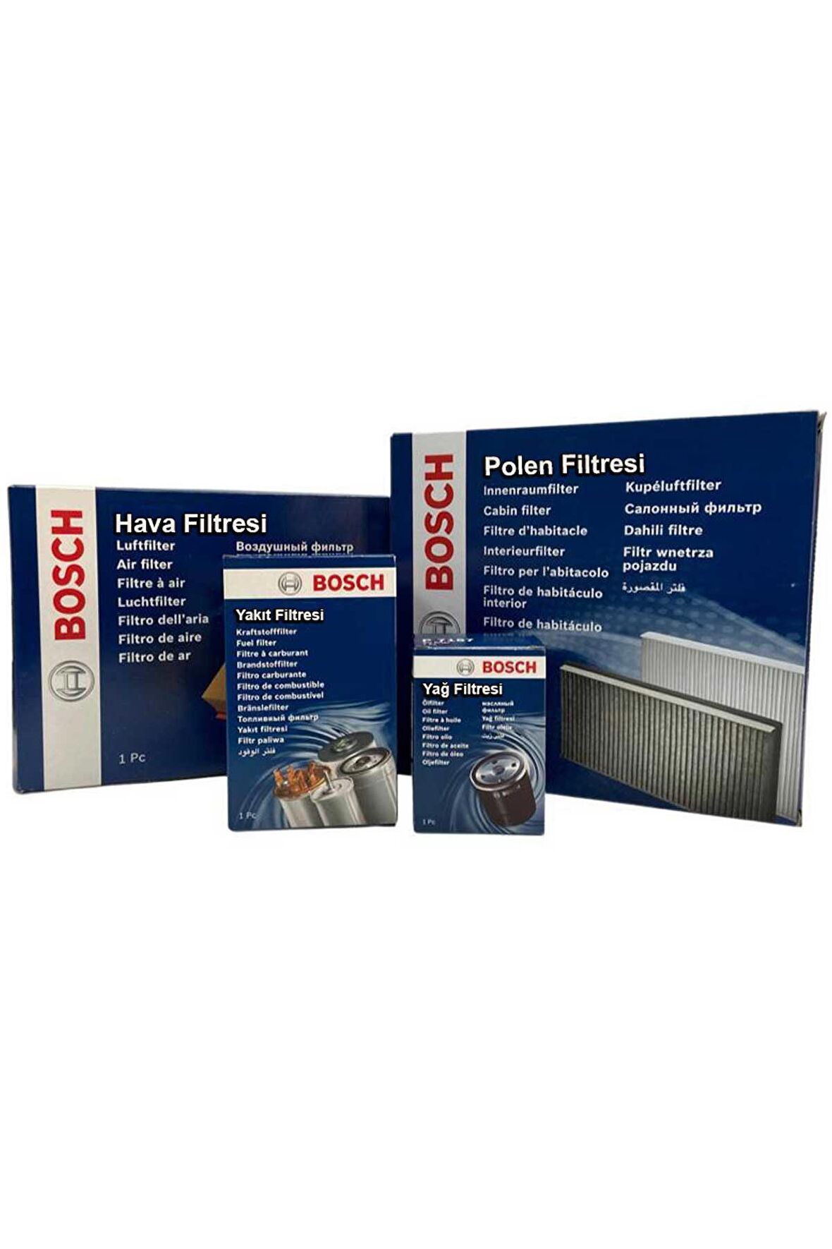 Seat Toledo 1.4 TDI Dizel Bosch Filtre Bakım Seti 2015-2017 Hava+Yağ+Yakıt+Standart-Polen