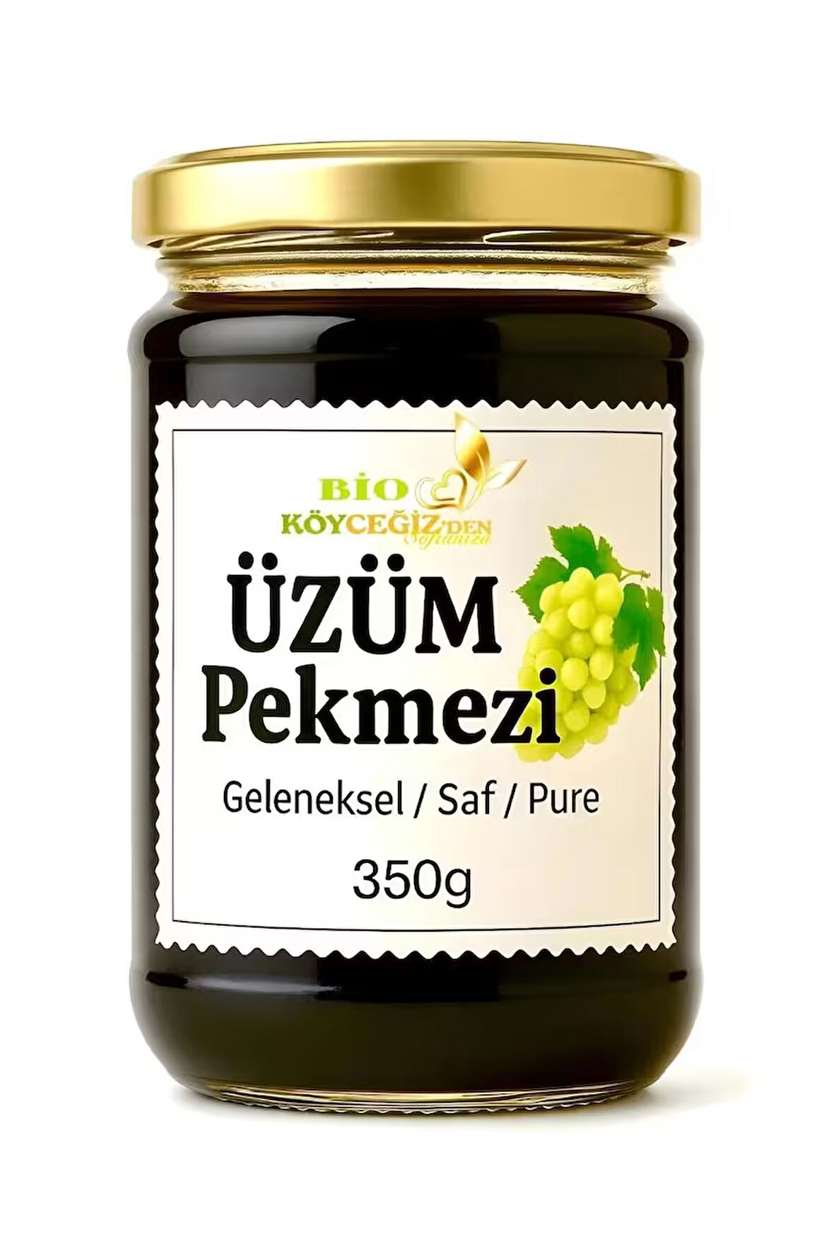 %100 Doğal Üzüm Pekmezi 350g | Katkısız • Geleneksel • Doğal Enerji • Bioköyceğiz Özel Üretim