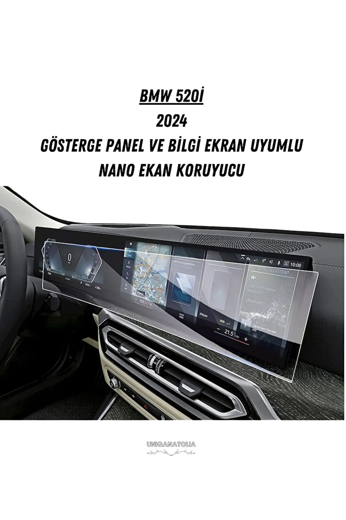 Bmw 520i 2024 Dijital Gösterge ve Multimedya Uyumlu Nano Ekran Koruyucu