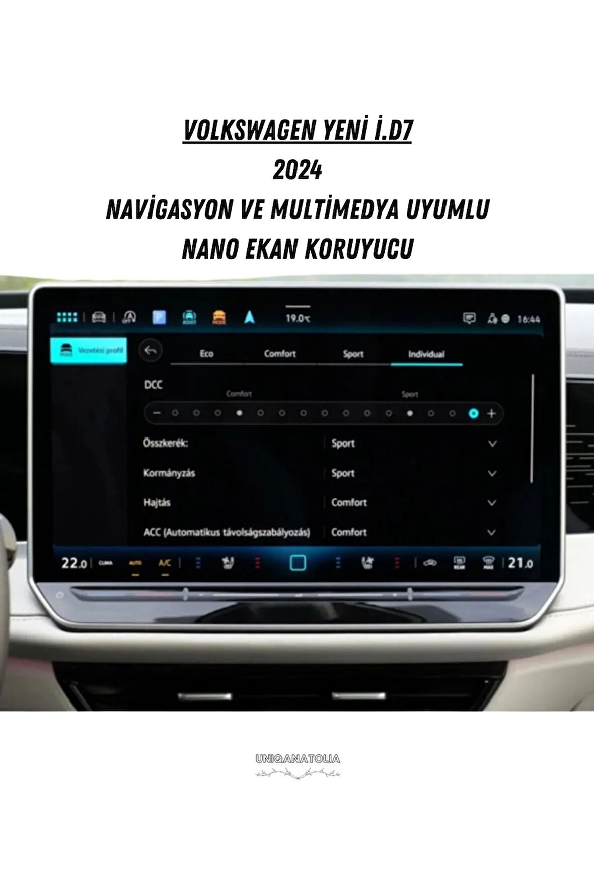 Volkswagen Yeni ID.7 2024 Navigasyon ve Multimedya Uyumlu Nano Ekran Koruyucu