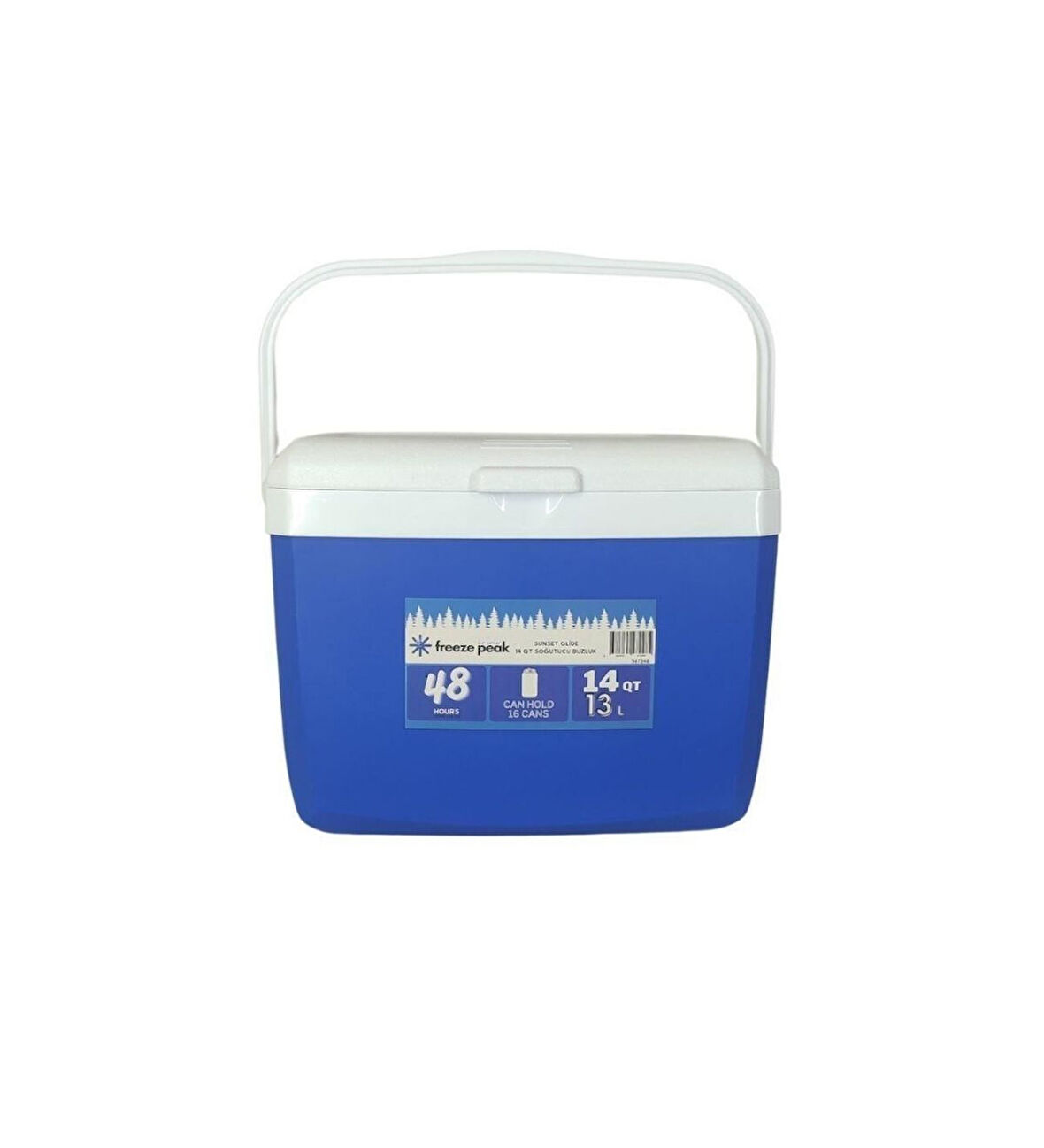 Sunset Glide 14 QT Soğutucu Buzluk 13 Litre Mavi