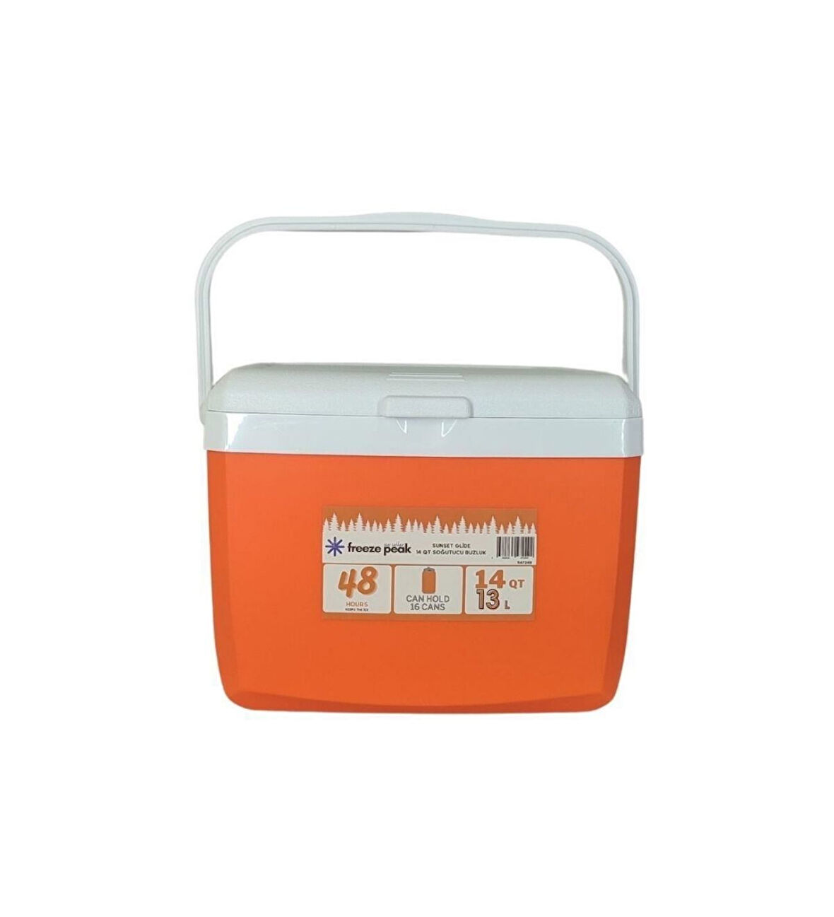 Sunset Glide 14 QT Soğutucu Buzluk 13 Litre Turuncu