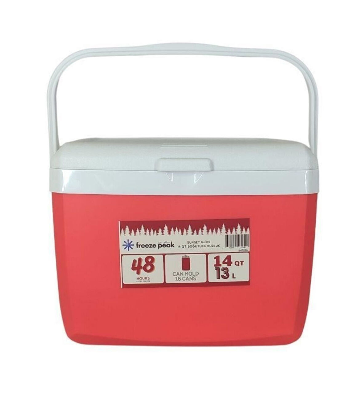 Sunset Glide 14 QT Soğutucu Buzluk 13 Litre Kırmızı