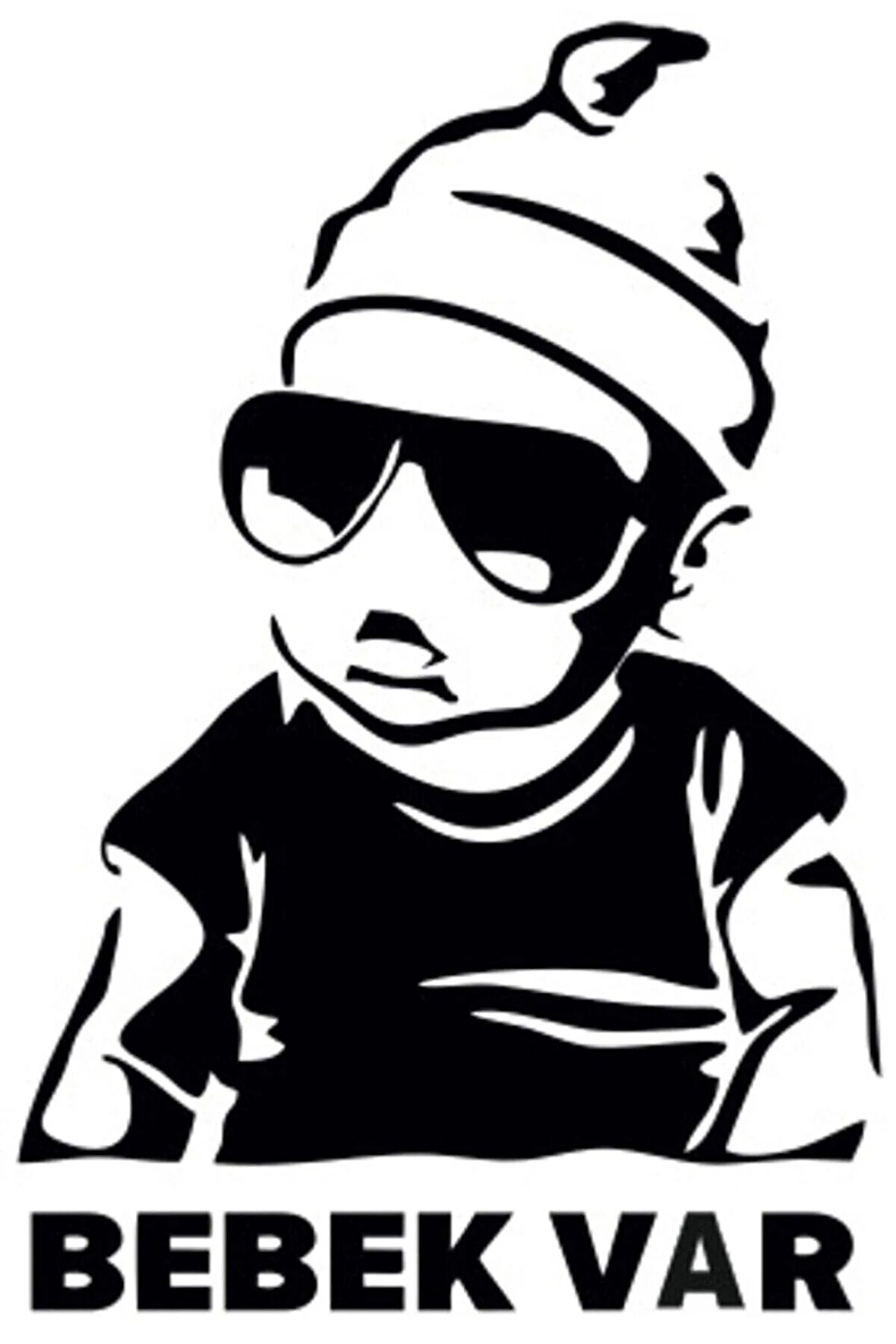 Arabada Bebek Var (Oto-Motor-Laptop-Duvar-Dekor) 10 x 14 cm