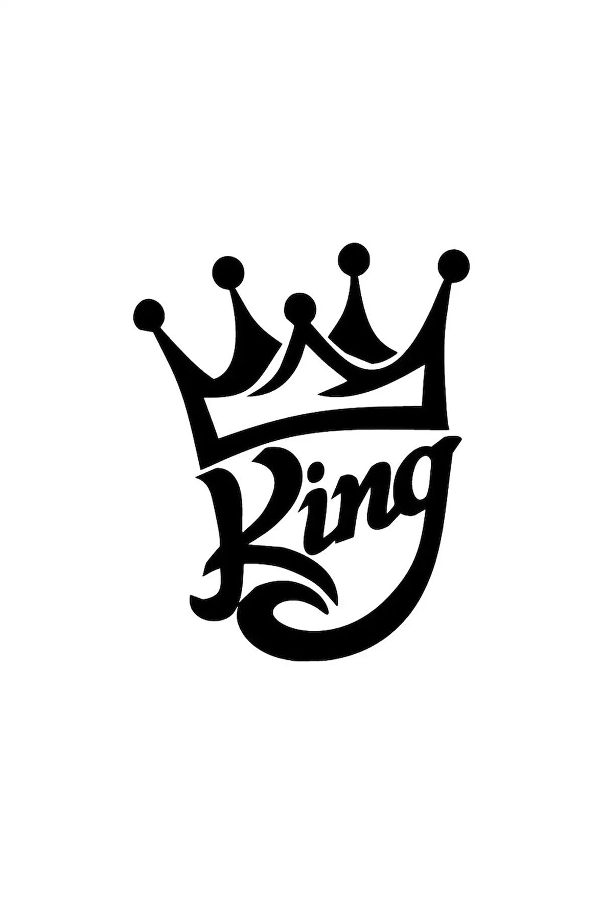 King Tacı Sticker (Oto-Motor-Laptop-Duvar-Dekor) 20 x 24 cm