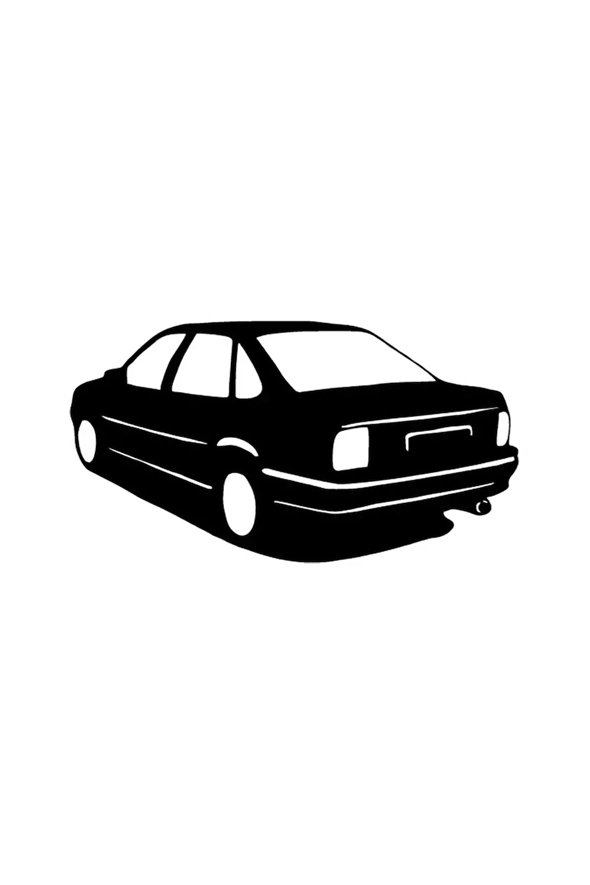 Opel Basık Araba Sticker Oto Motor Laptop Duvar Folyo Sticker 10x5 Cm
