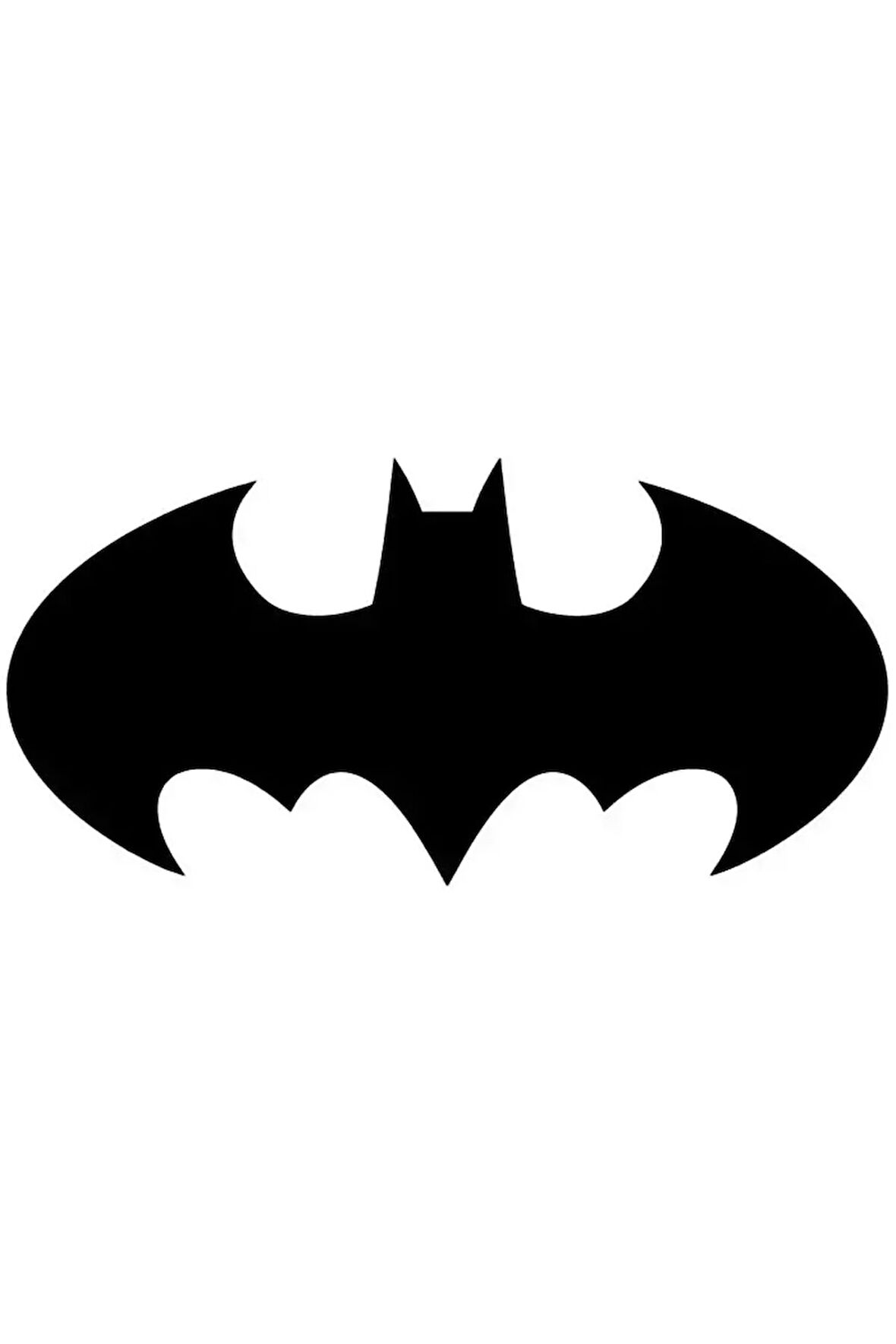 Batman Amblem Sticker (Oto-Motor-Laptop-Duvar-Dekor) 10 x 5 cm