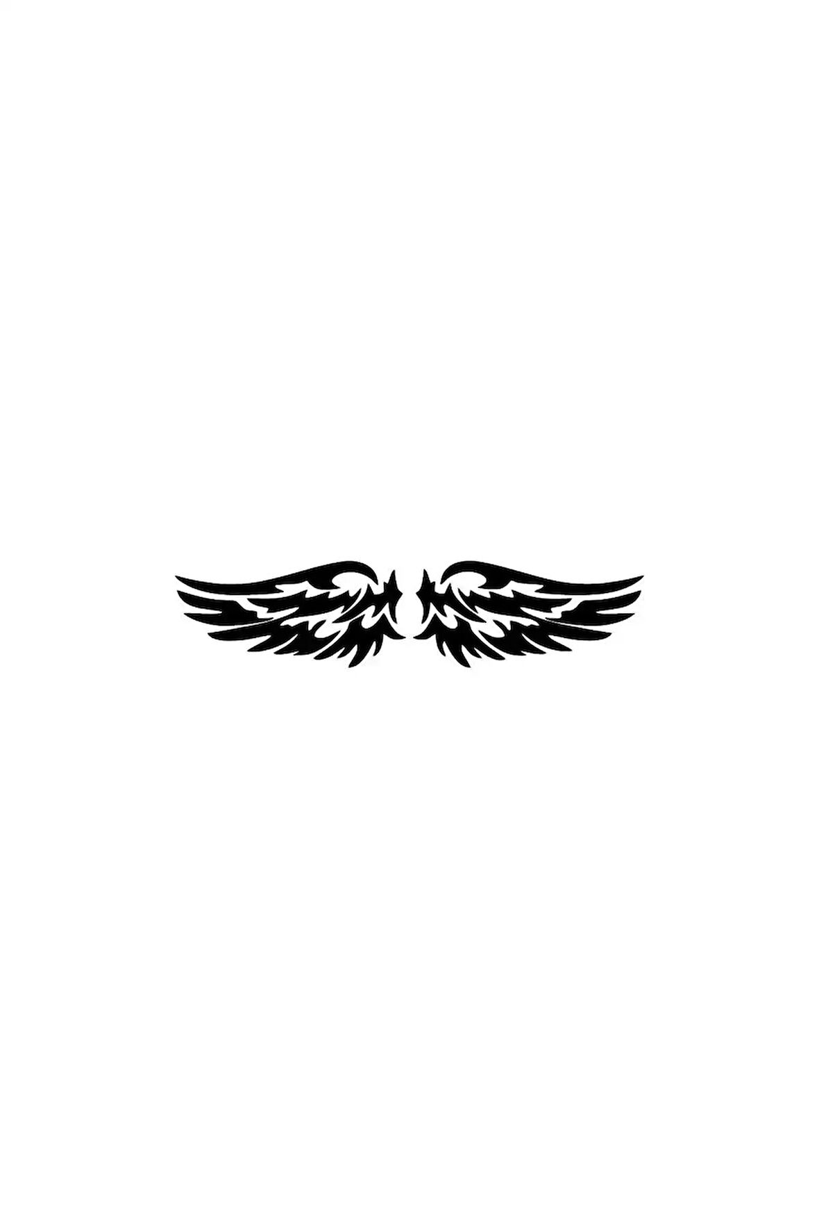 Kanat Sticker (Oto-Motor-Laptop-Duvar-Dekor) 10 x 2 cm