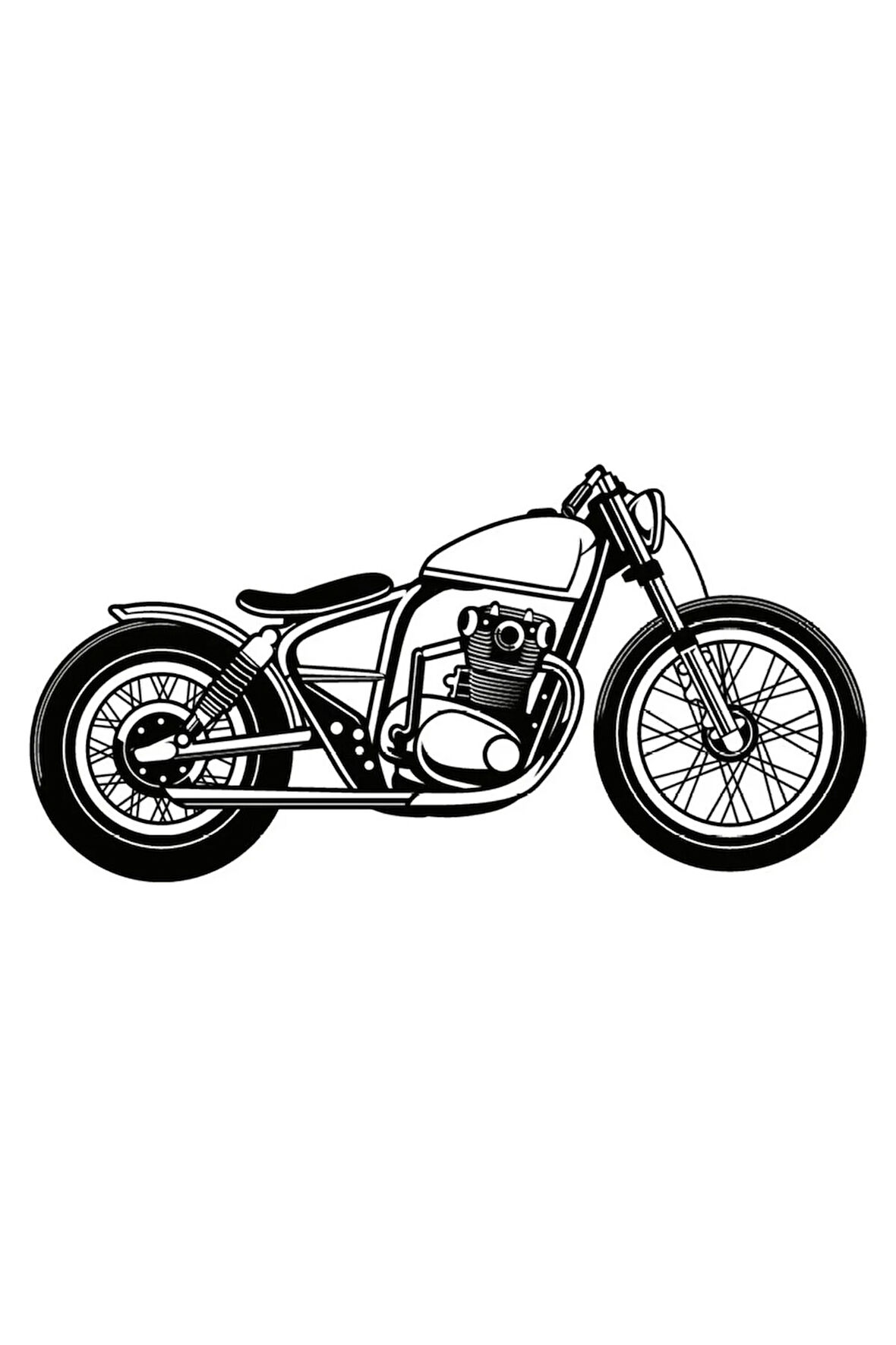 Klasik Motosikletler Oto Motor Laptop Duvar Folyo Sticker (TİP 10) 15x7 Cm