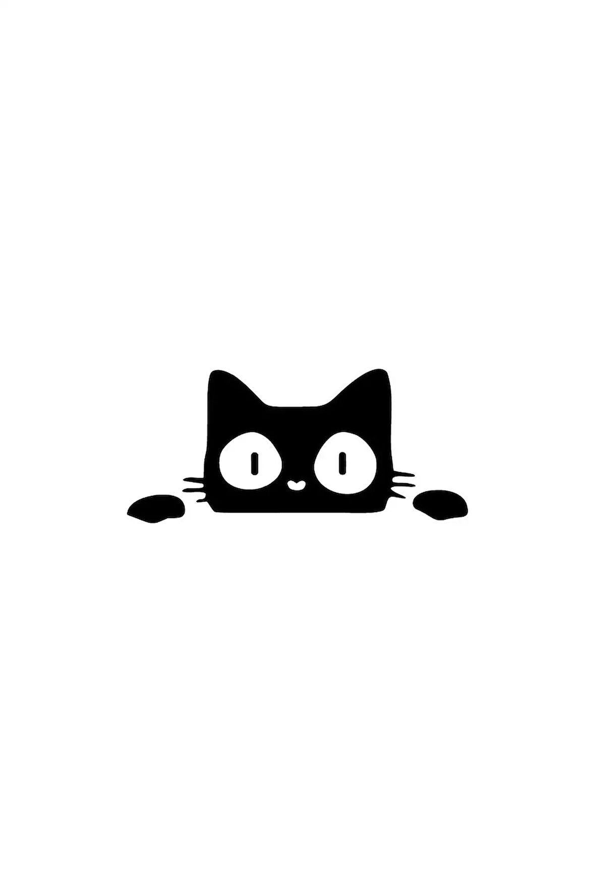 Bagajdan Bakan Kedi Sticker Oto Motor Laptop Duvar Folyo Sticker 10x4 cm