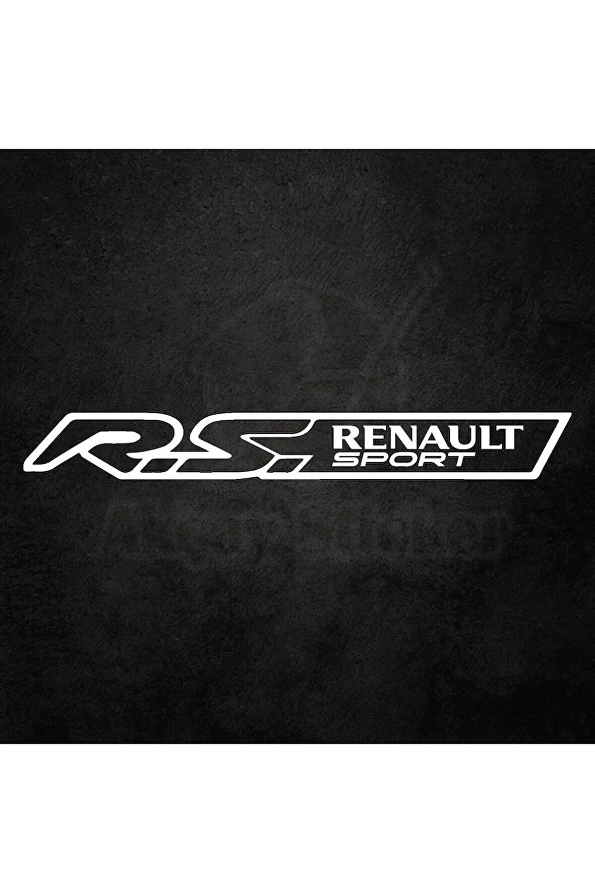 (1 Adet) R.s Renault Sport Sticker Renault Sticker Oto Sticker Beyaz 30cm X 4cm