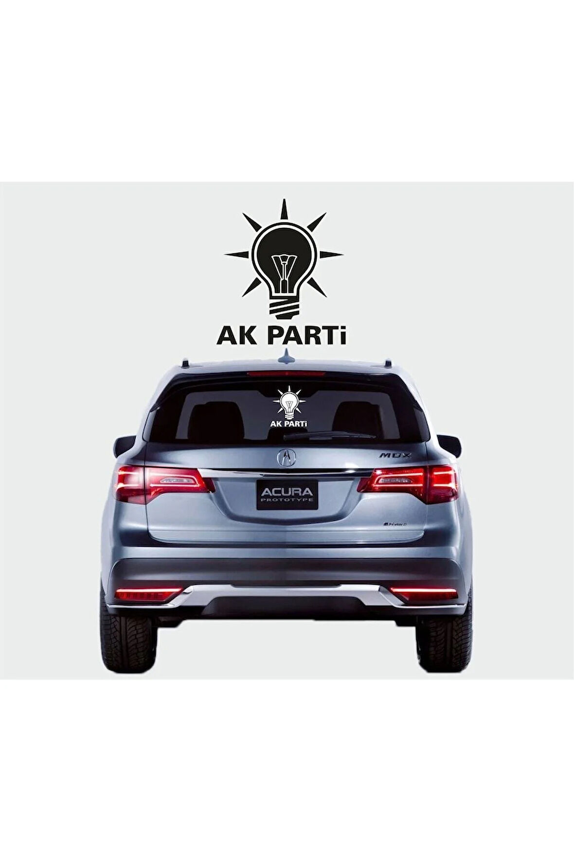 Akp Logo Oto özel yeni sticker 23*27 Cm