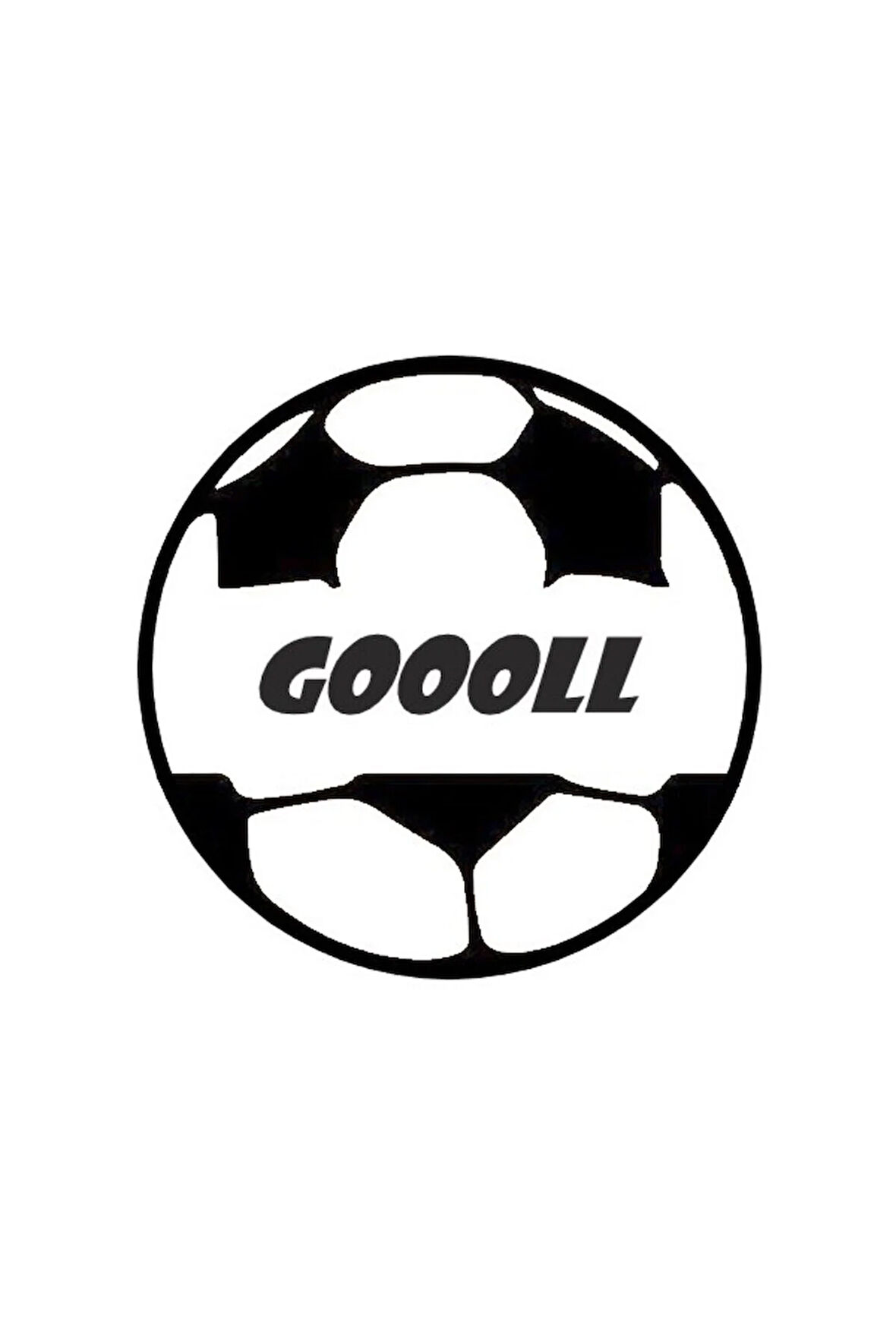 Goooll Futbol Topu Sticker 10 X 10 Cm