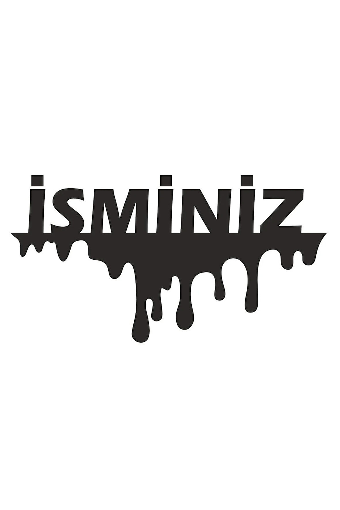 İsim Yazı Oto Sticker 15*8 Cm