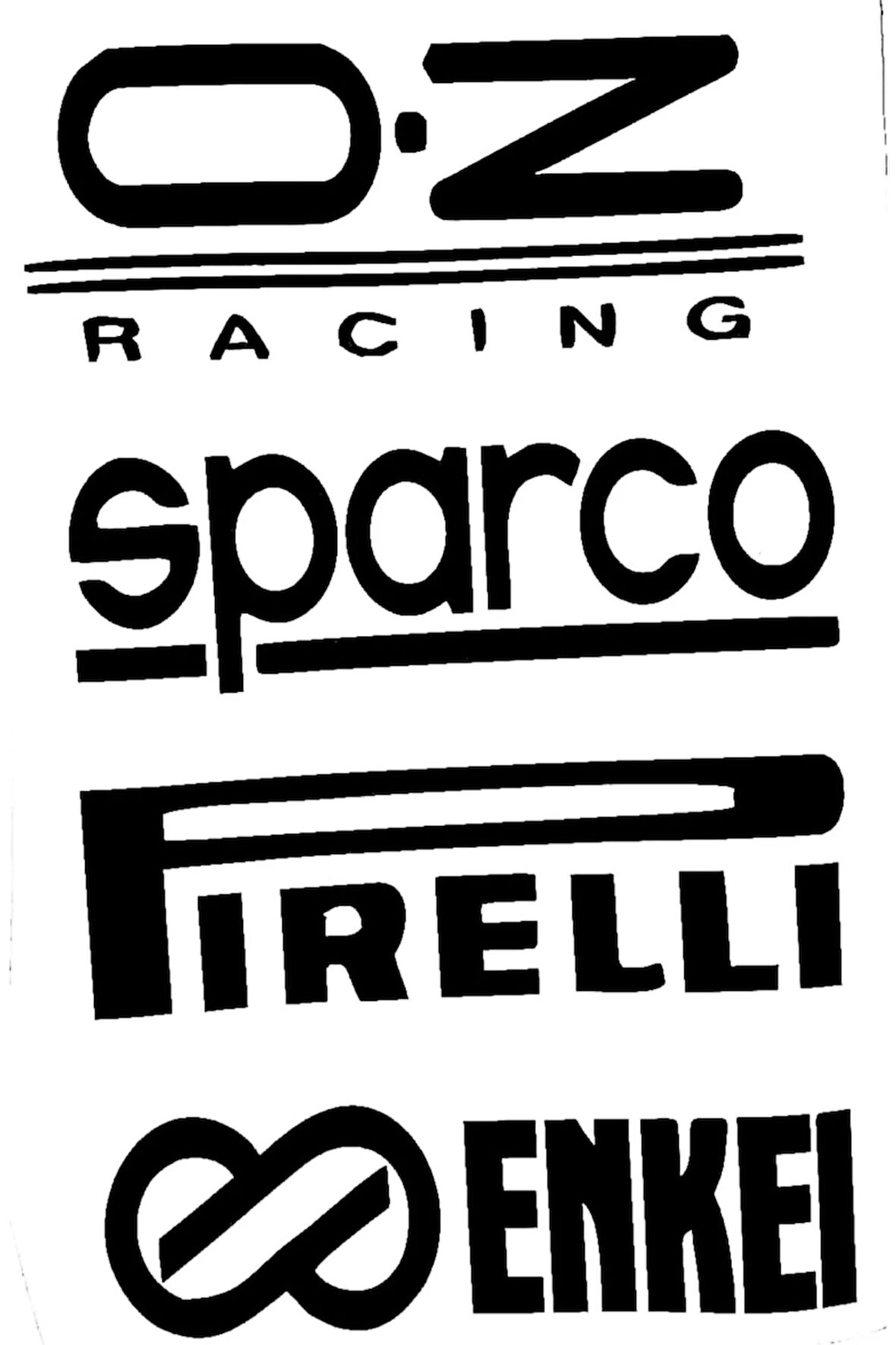 Yazı Seti Tip 1 Sticker (Oto-Motor-Laptop-Duvar-Dekor) 10 x 18 cm