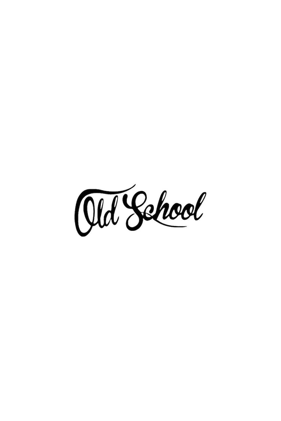 Old School Sticker Oto Motor Laptop Duvar Folyo Sticker 10x4 cm