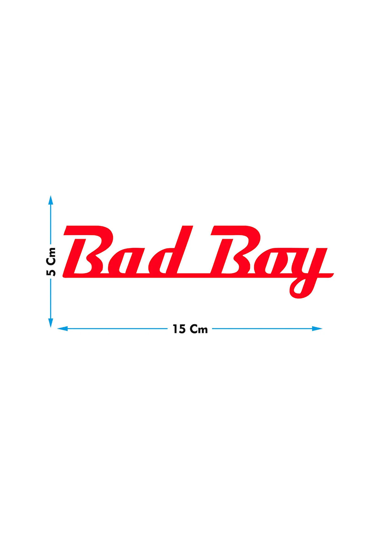 Bad Boy Kötü Çocuk Oto Cam Yazısı 15x5 Cm Araba Arkası Sticker Oto Cam Yazısı Kırmızı Siyah