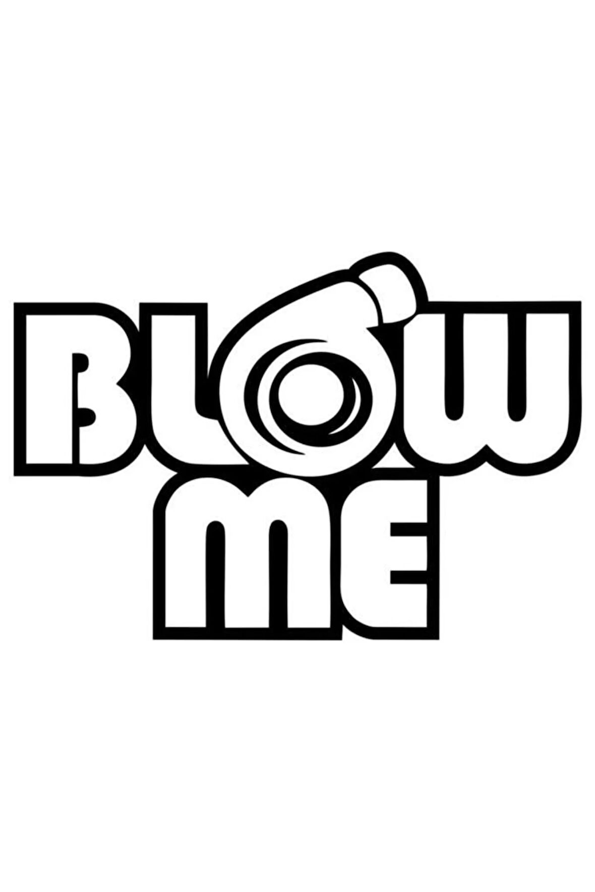 Blow Me Oto Sticker Araba Cam Sticker Siyah 15 X 10 Cm,siyah