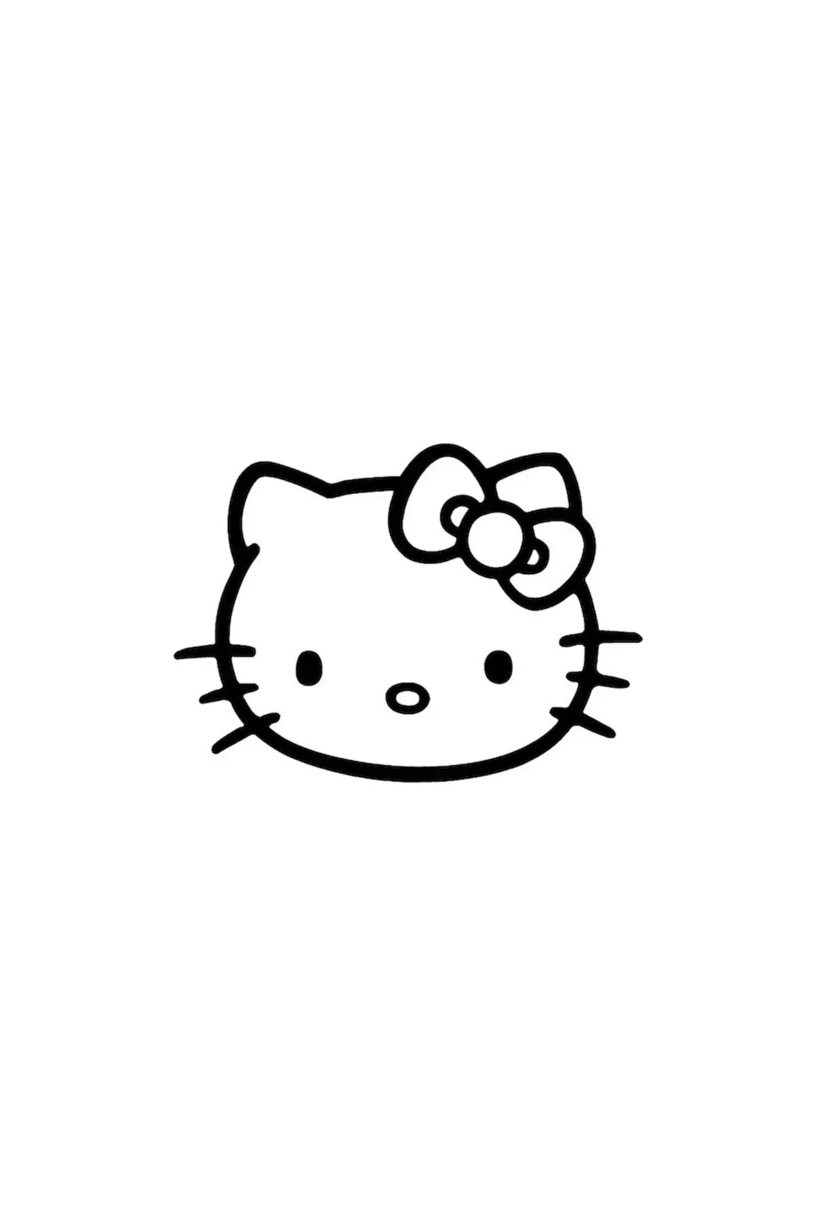 Hello Kitty Sticker Oto Motor Laptop Duvar Folyo Sticker 15x10 Cm