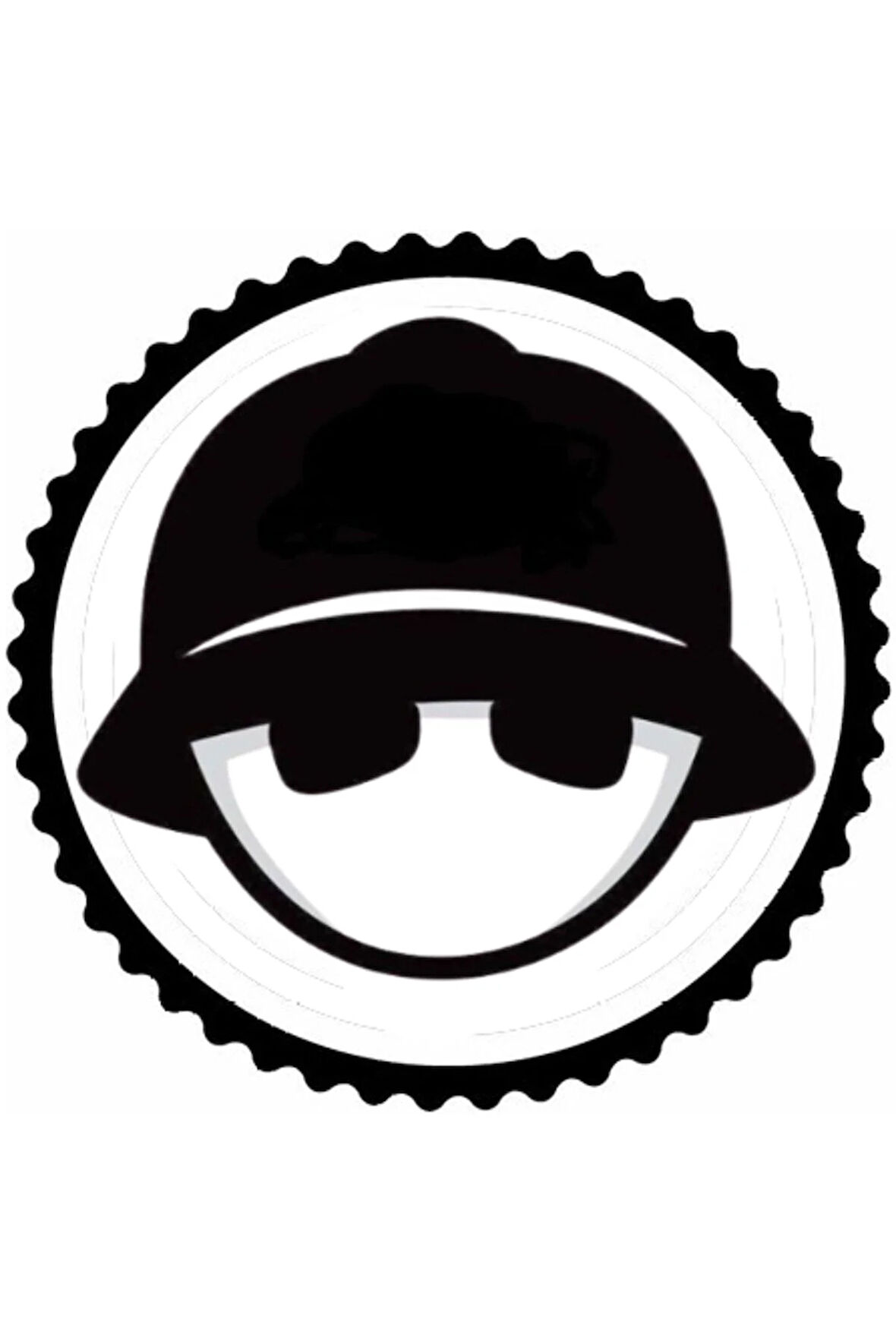 Safari Şapkalı Emoji Tasarım Sticker 10 x 10 cm