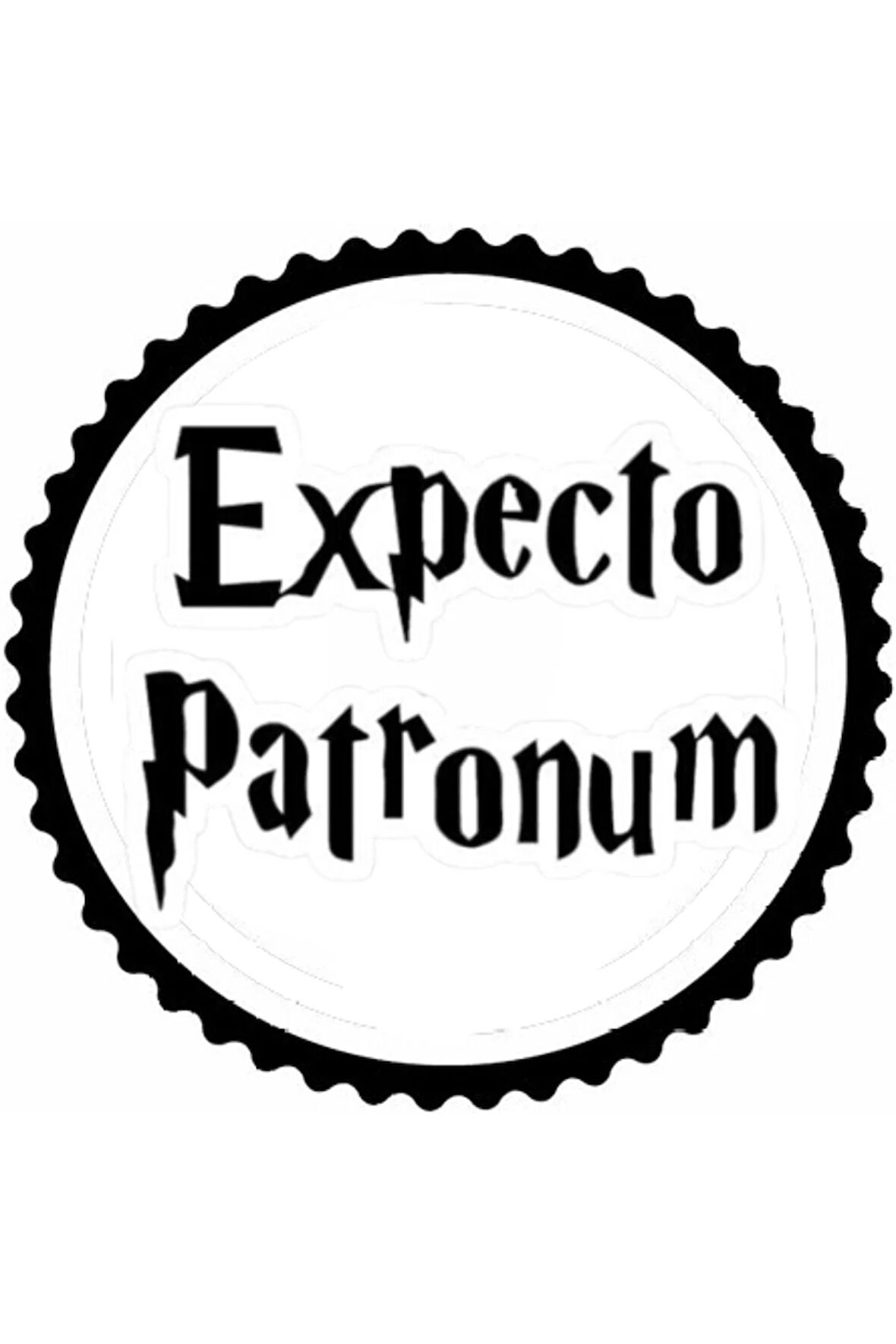 Expecto Patronum Tasarım Sticker 10 x 10 cm