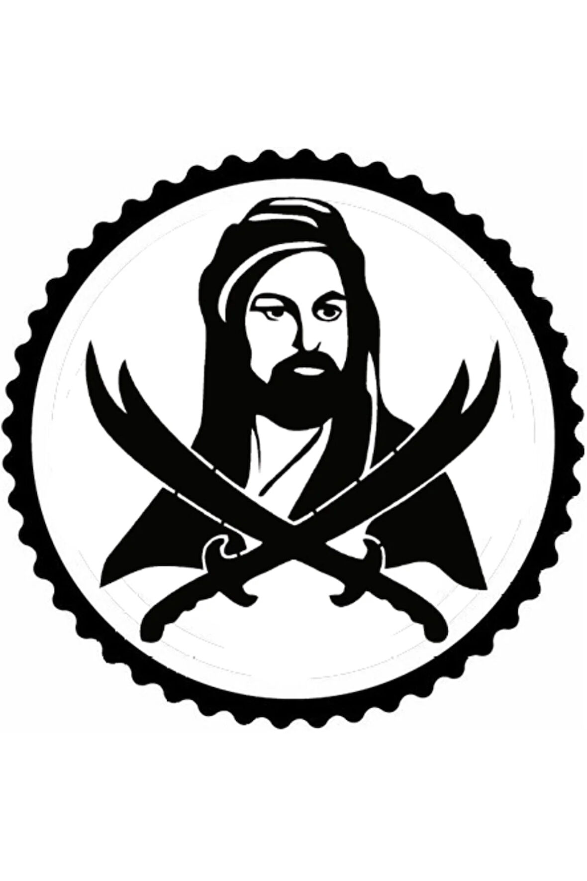 Hz Ali Ve Zülfikar Tasarım Sticker 10 x 10 cm