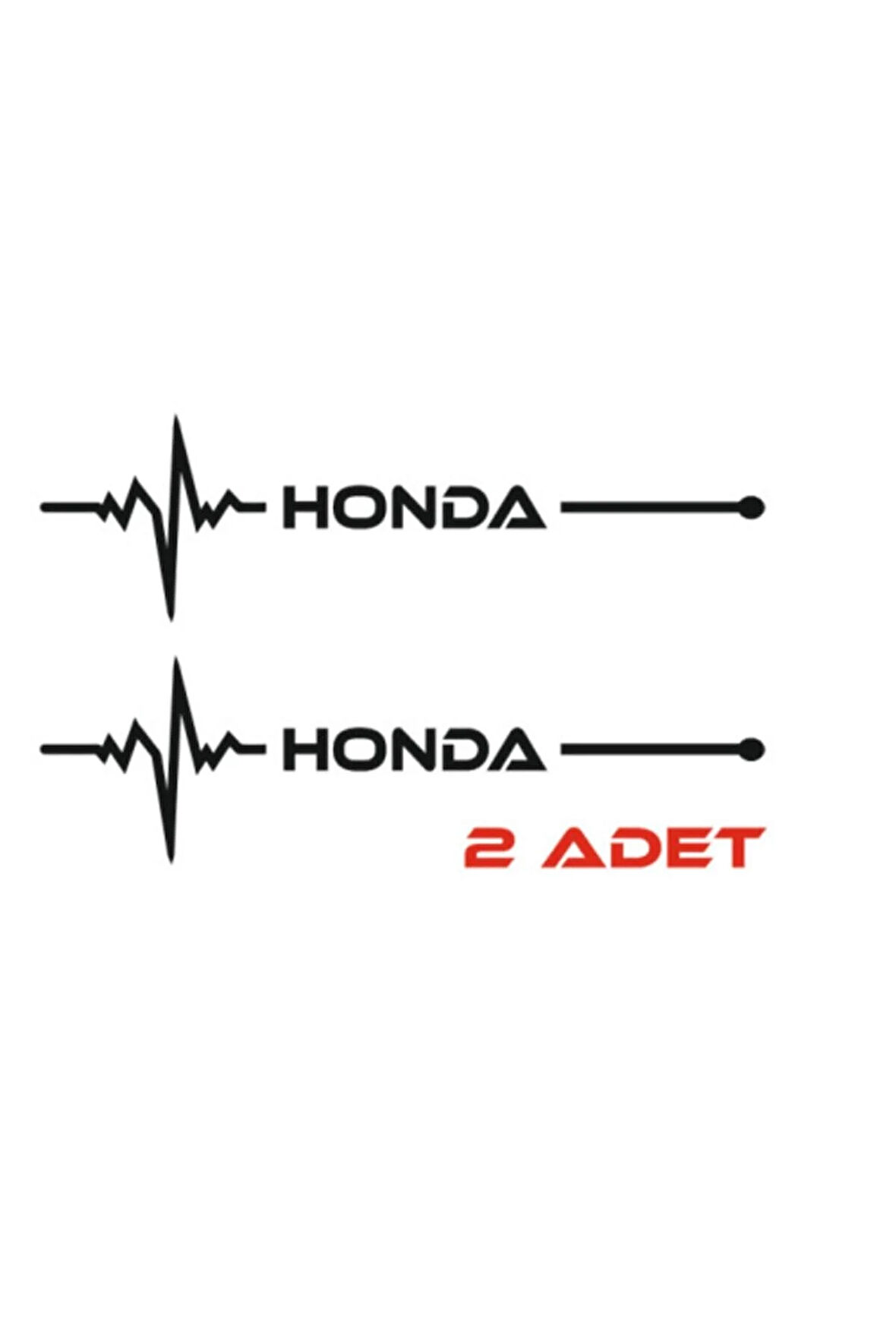 Honda İçin Uyumlu Aksesuar Nabız Sticker Siyah 30 x 8 Cm