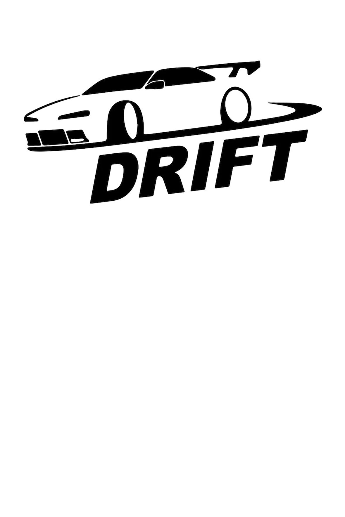 Drift Yapan Araba Duvar Dekor Sticker 40 x 16 cm