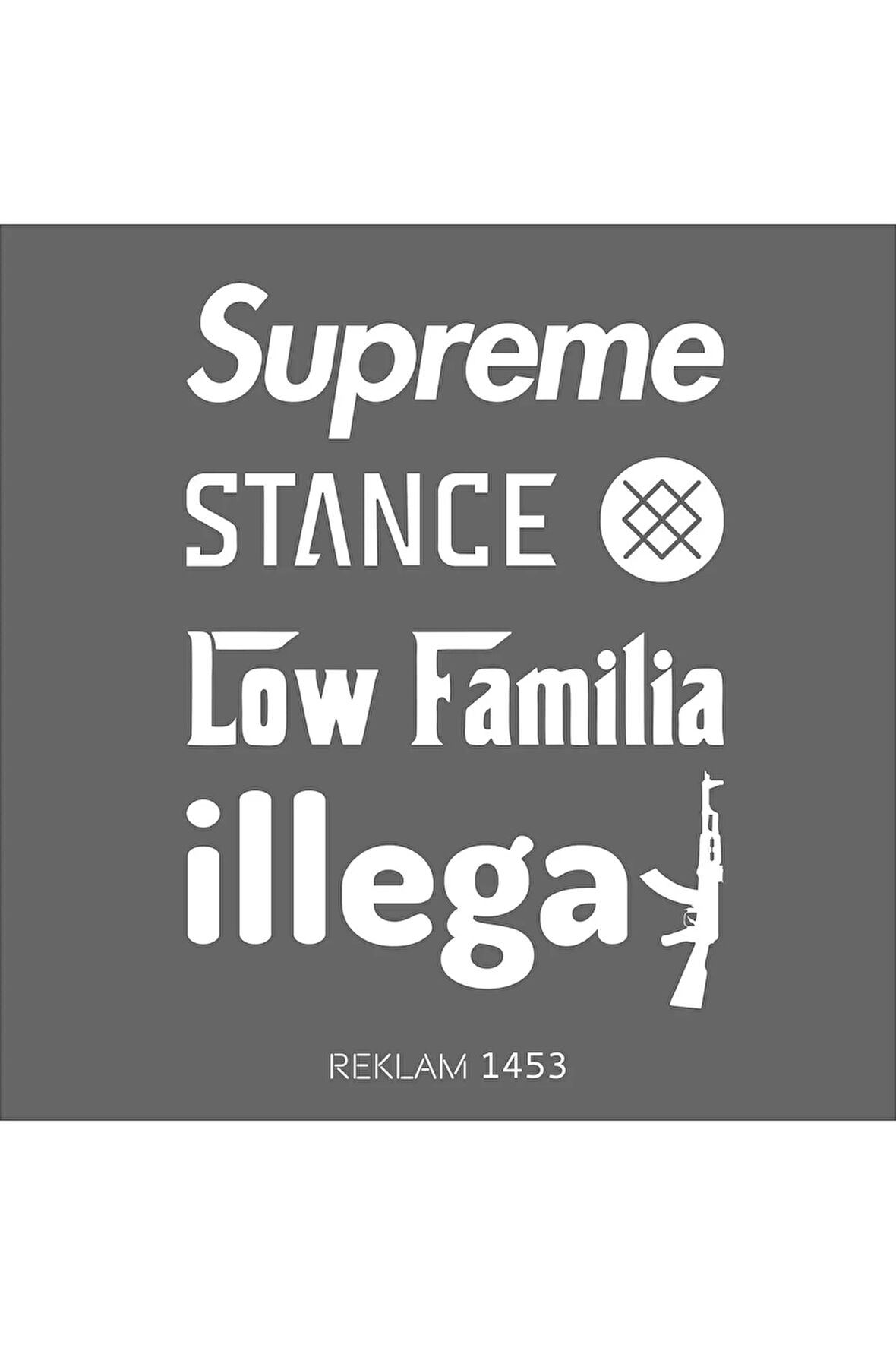 Oto Arka Cam Sticker Model 38 Beyaz 35 x 20 Cm