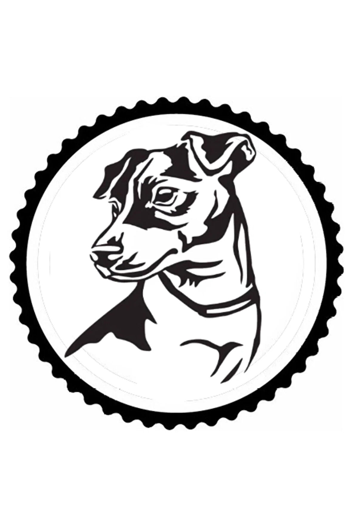 Sevimli Köpek Tasarım 4.Model Sticker 10 x 10 cm