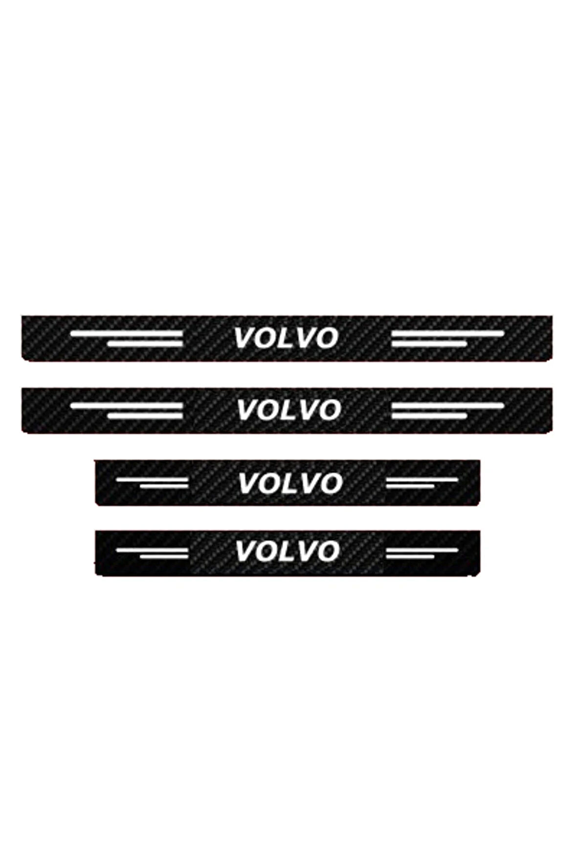 Volvo Modelleri İçin Uyumlu Grafen Karbon Oto Kapı Eşiği 4 Adet
