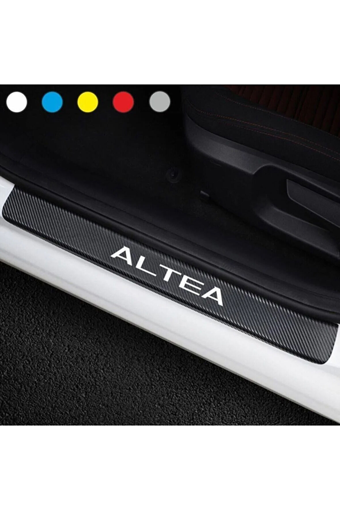 Seat Altea İçin özel yeni uyumlu Aksesuar Oto Kapı Eşiği özel yeni sticker Karbon 4 Adet