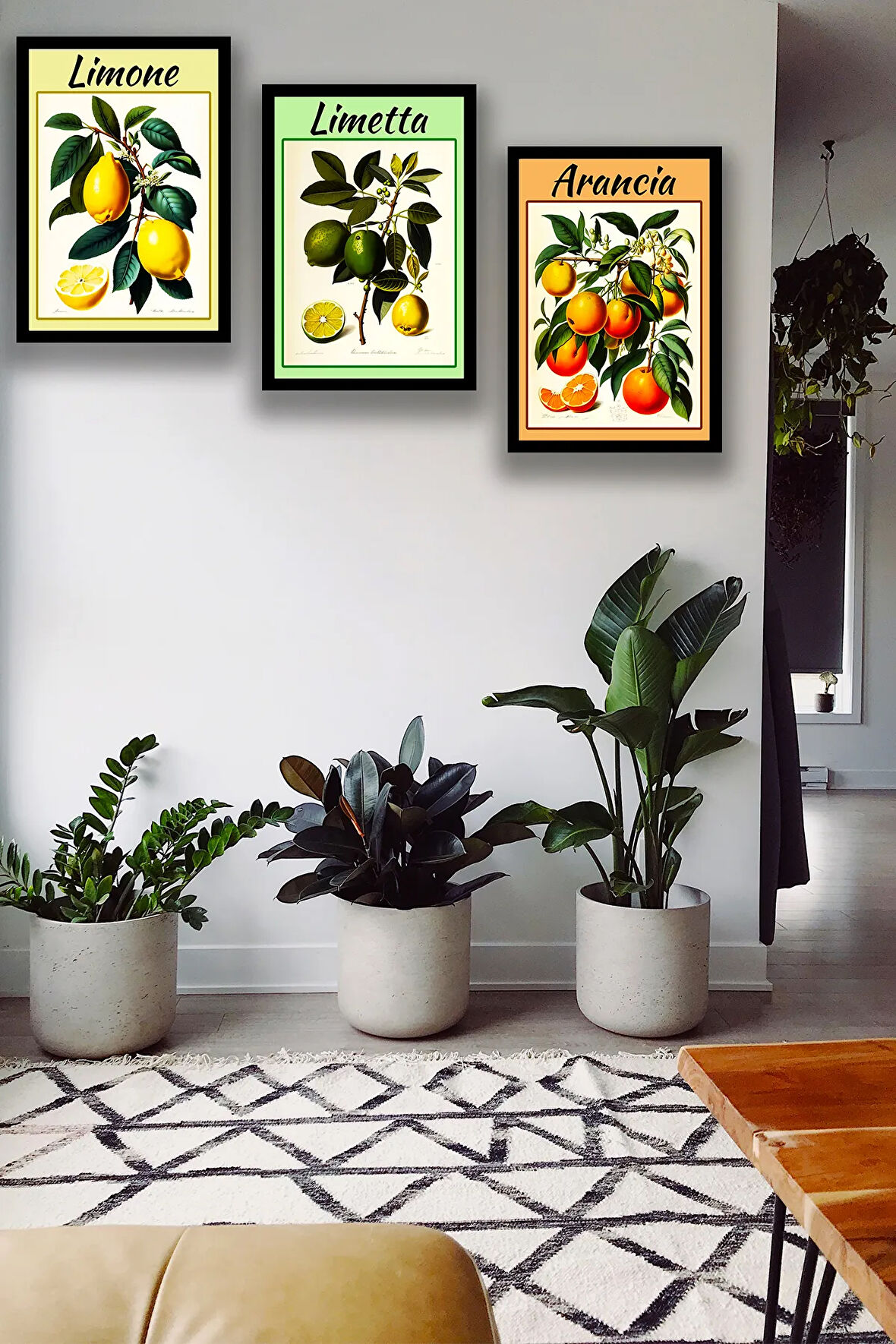 Meyve Turunçgil Şık Çerçeve Görünümlü Tablo Modeli, Dekoratif Süs, Ev ,oturma Odası, Ofis Dekoru