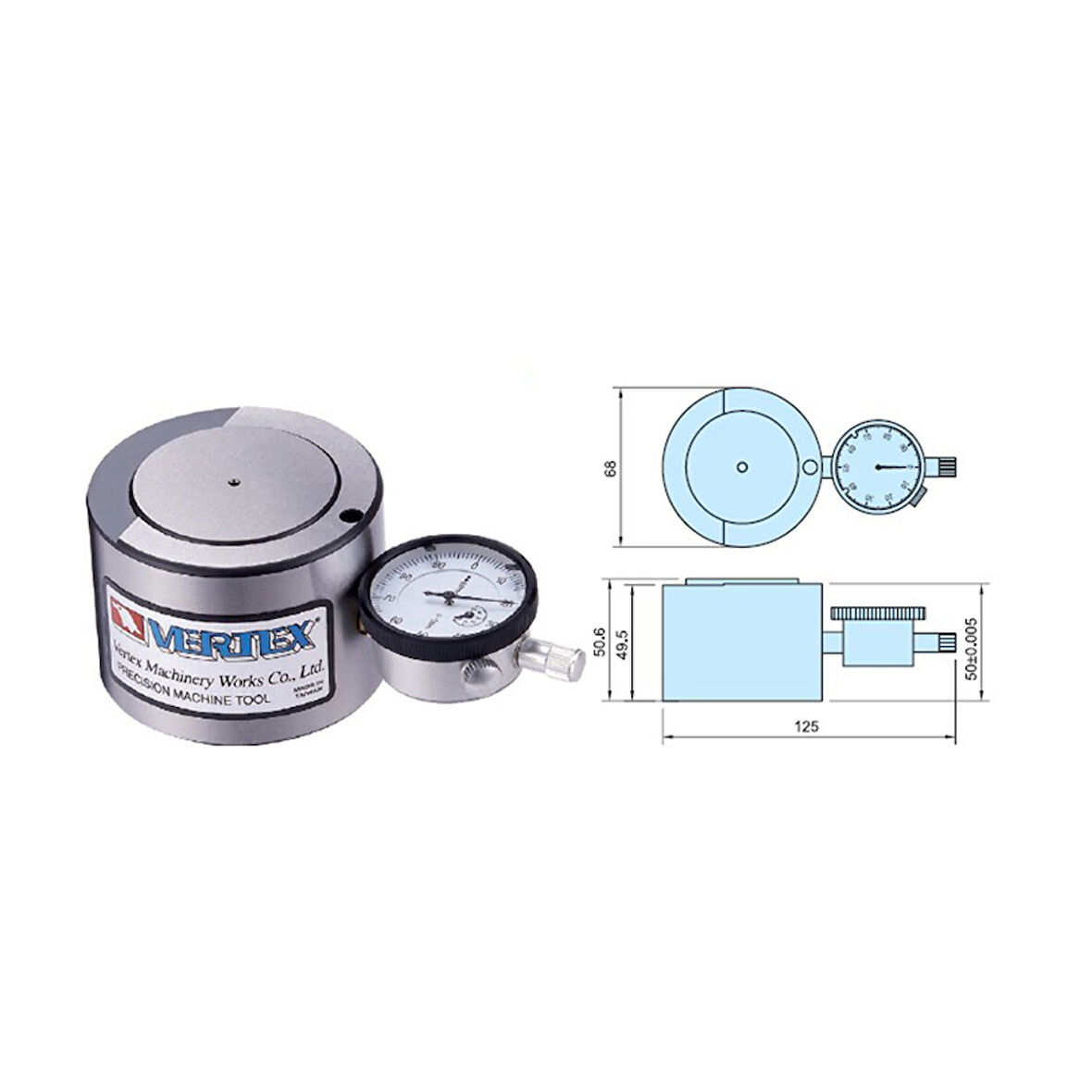 50mm VERTEX MANYETİK SAATLİ YÜKSEKLİK HİZALAMA (B)