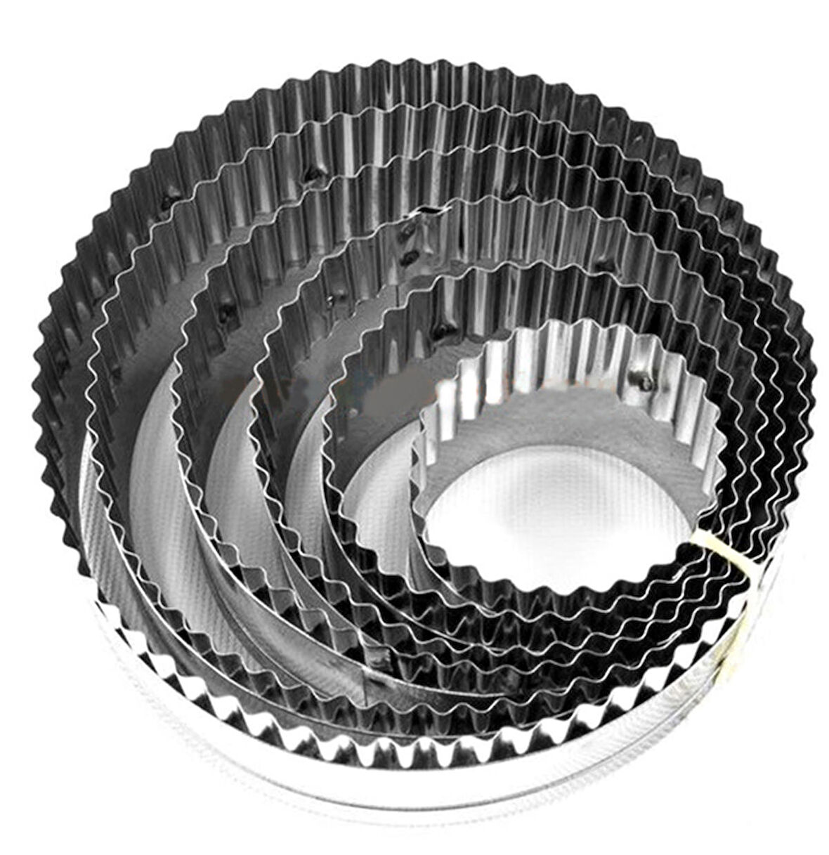 Volovan Metal Set 6 Parça - Daire Tırtıklı
