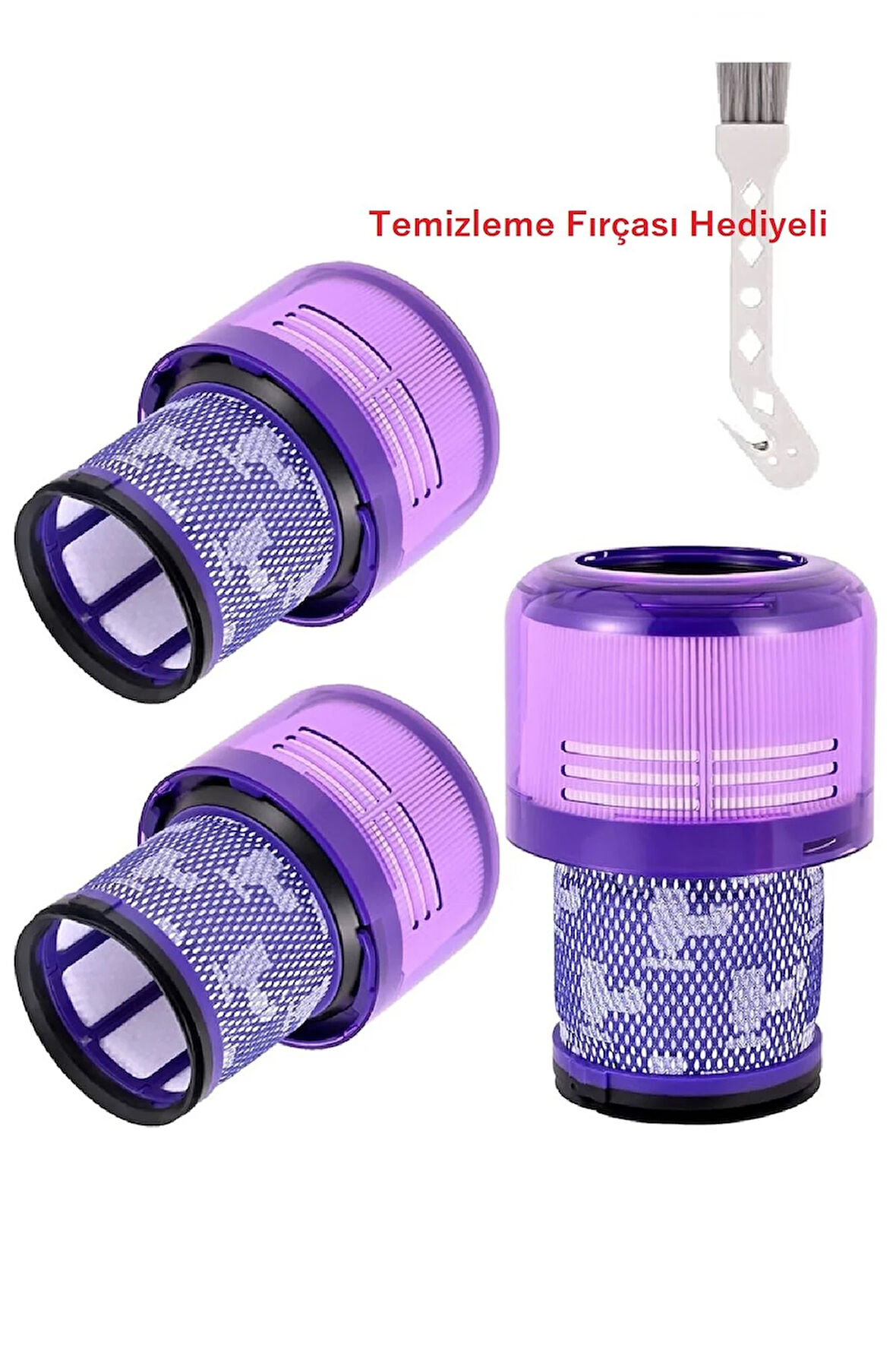 Dyson V11 ve V15 Detect Dikey Süpürge Uyumlu Yedek Hepa Filtre 3 Adet