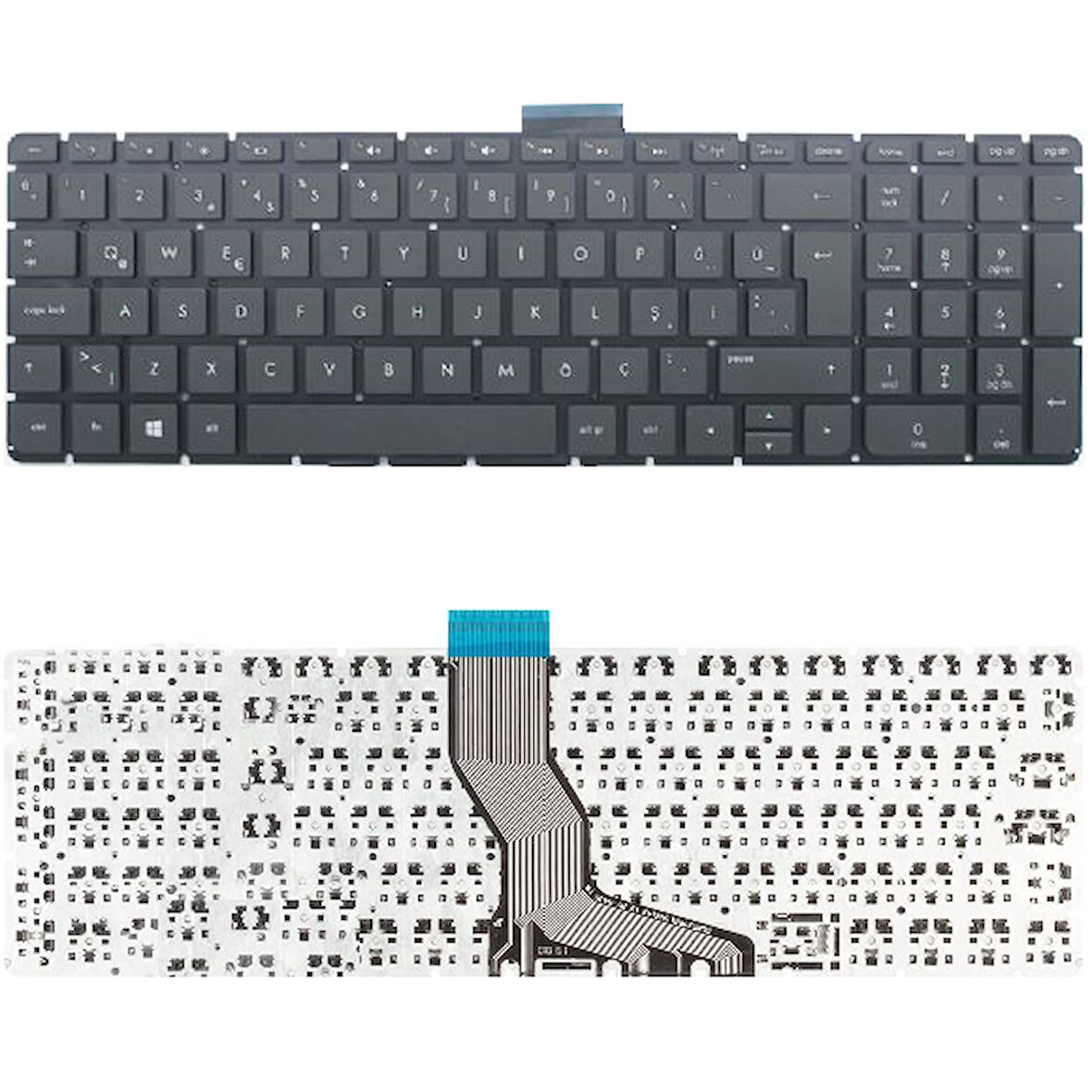 Hp 820002-001, 820002-141, 832805-001, 832805-141 Uyumlu Klavye Tuş Takımı Tuş Seti Siyah Türkçe