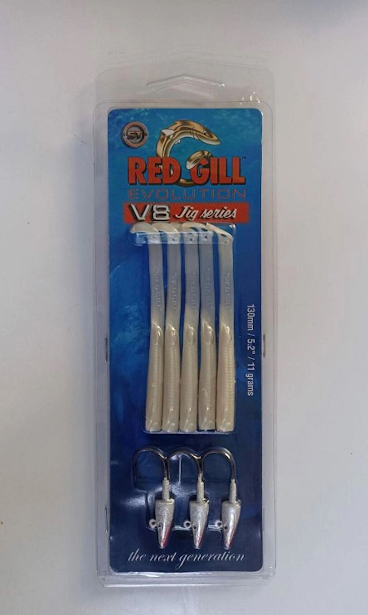 RED GILL V8 13CM 11GR SILVER PEARL
