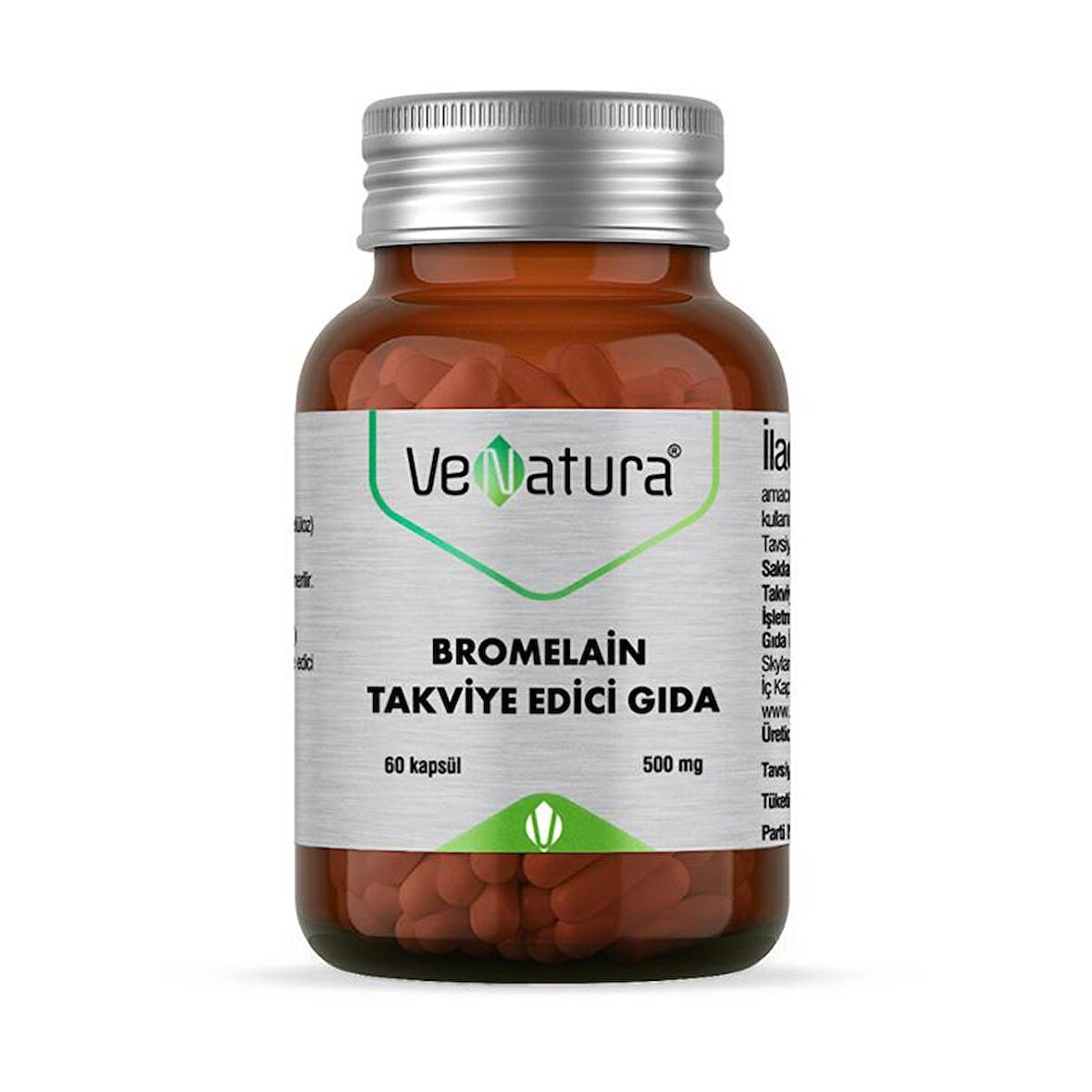 Bromelain Takviye Edici Gıda 60 Kapsül